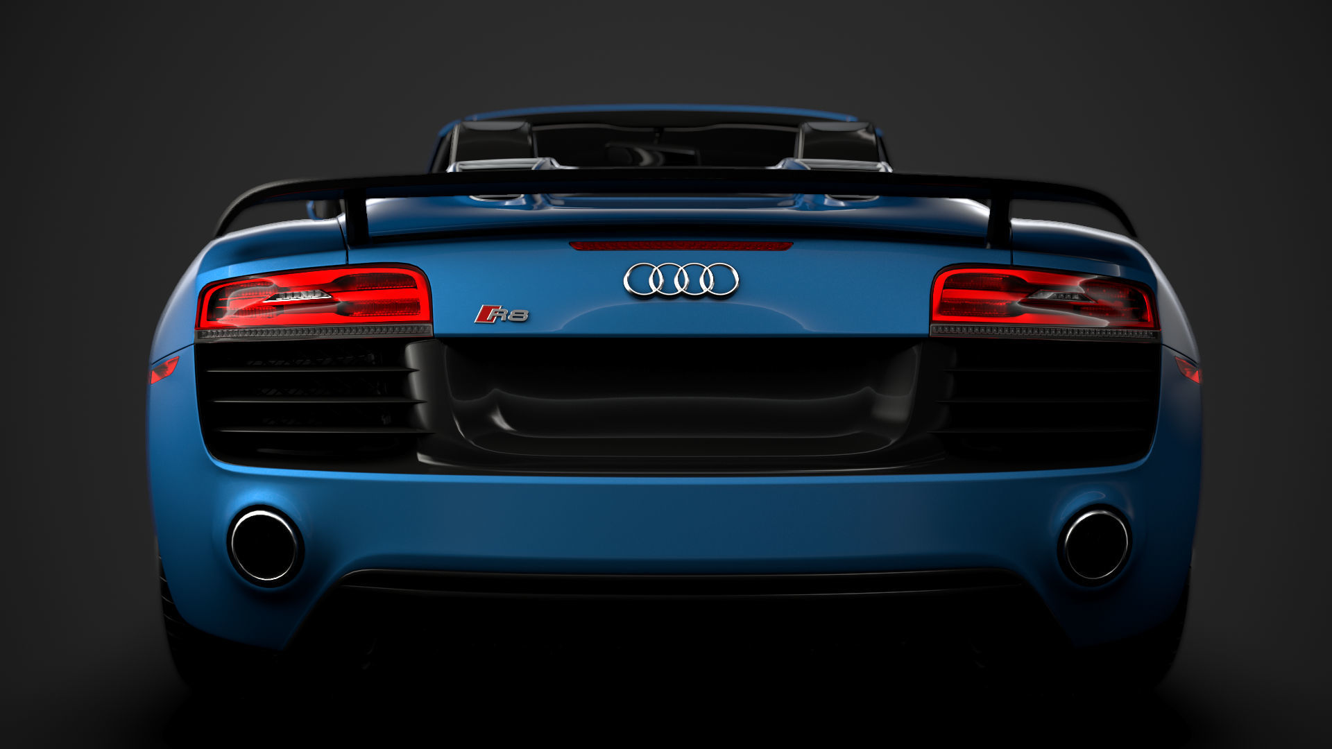 Audi R8 V10 Competitions Spyder 2016 3D model_13