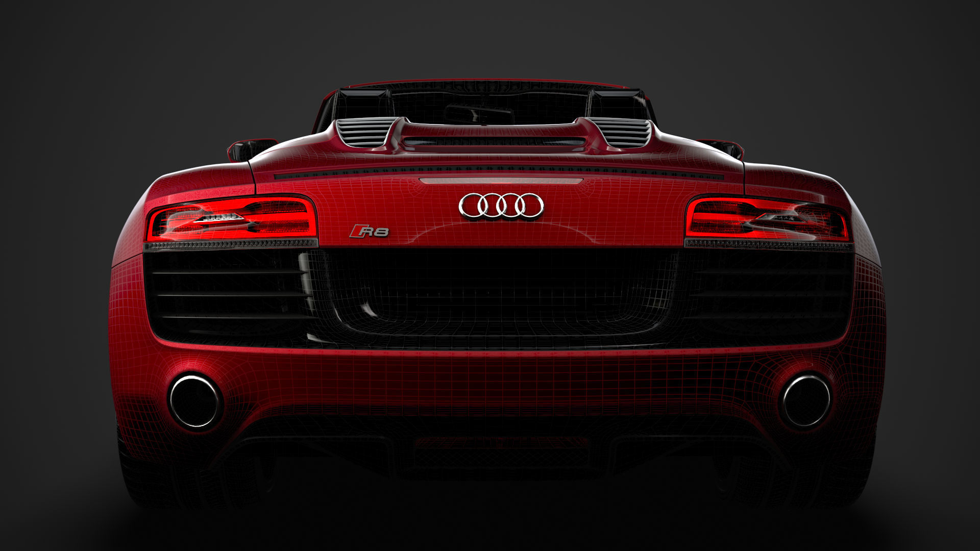 Audi R8 V10 Spyder 2016 3D model_41