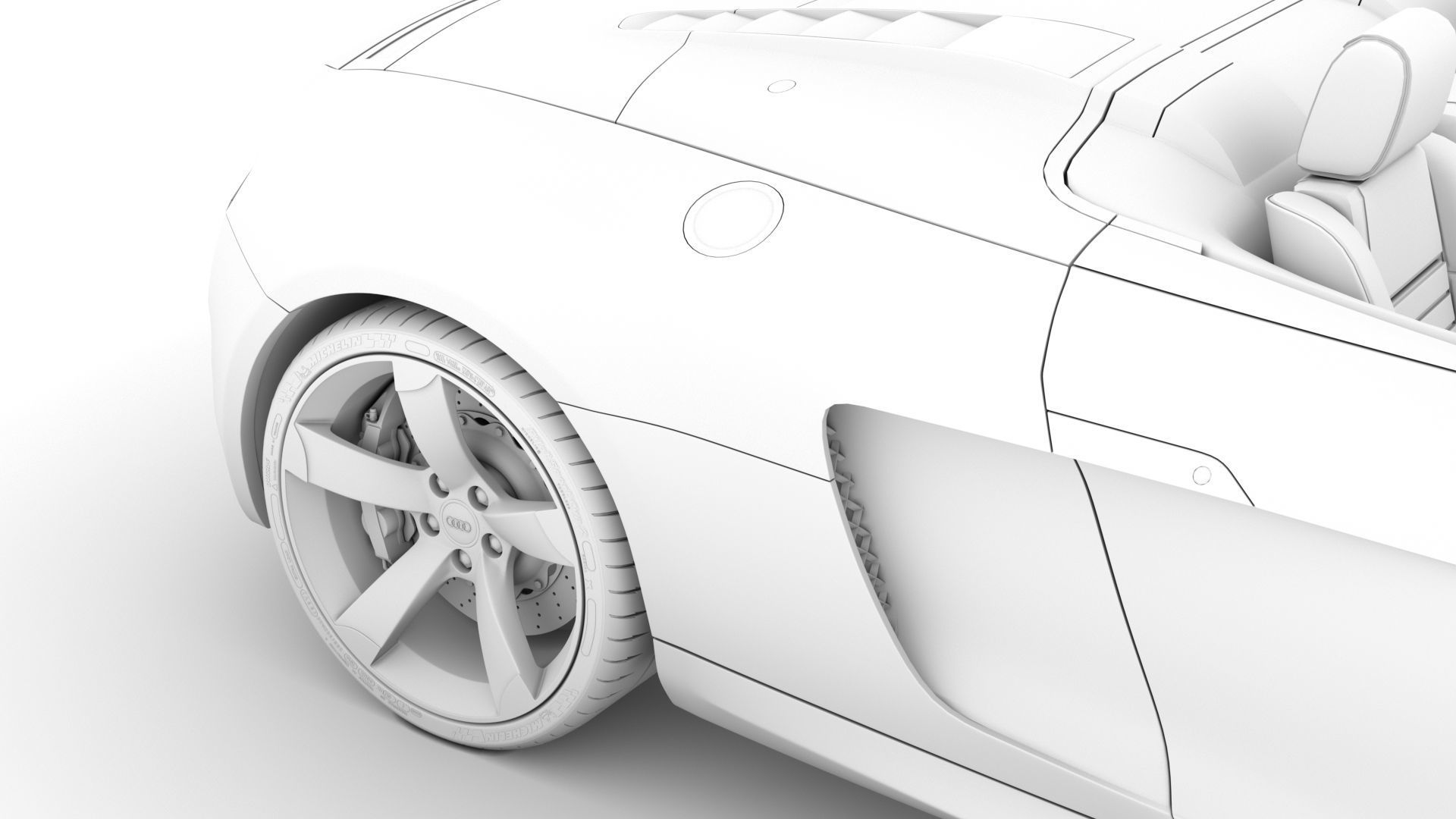 Audi R8 V10 Spyder 2016 3D model_25