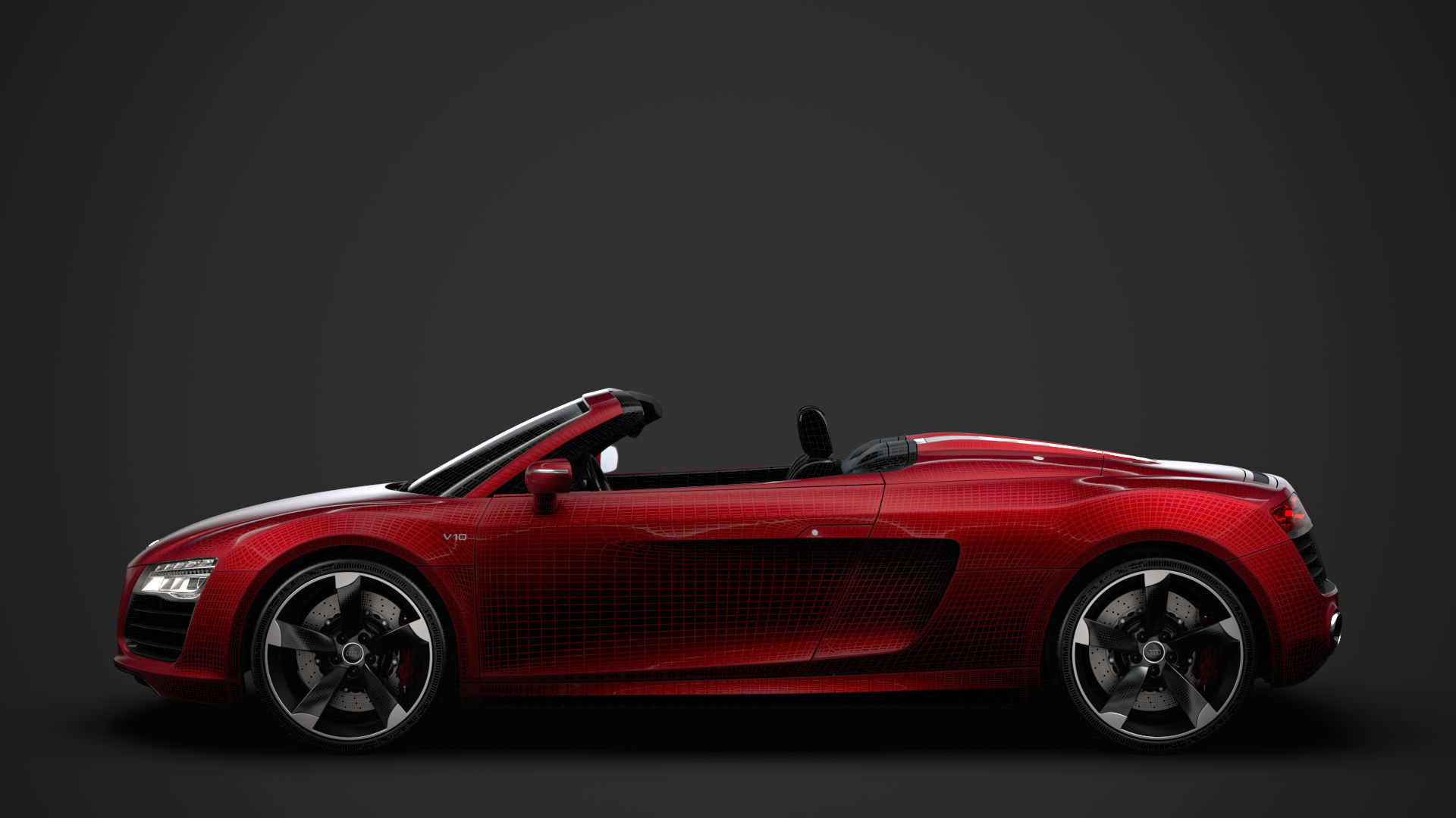 Audi R8 V10 Spyder 2016 3D model_33