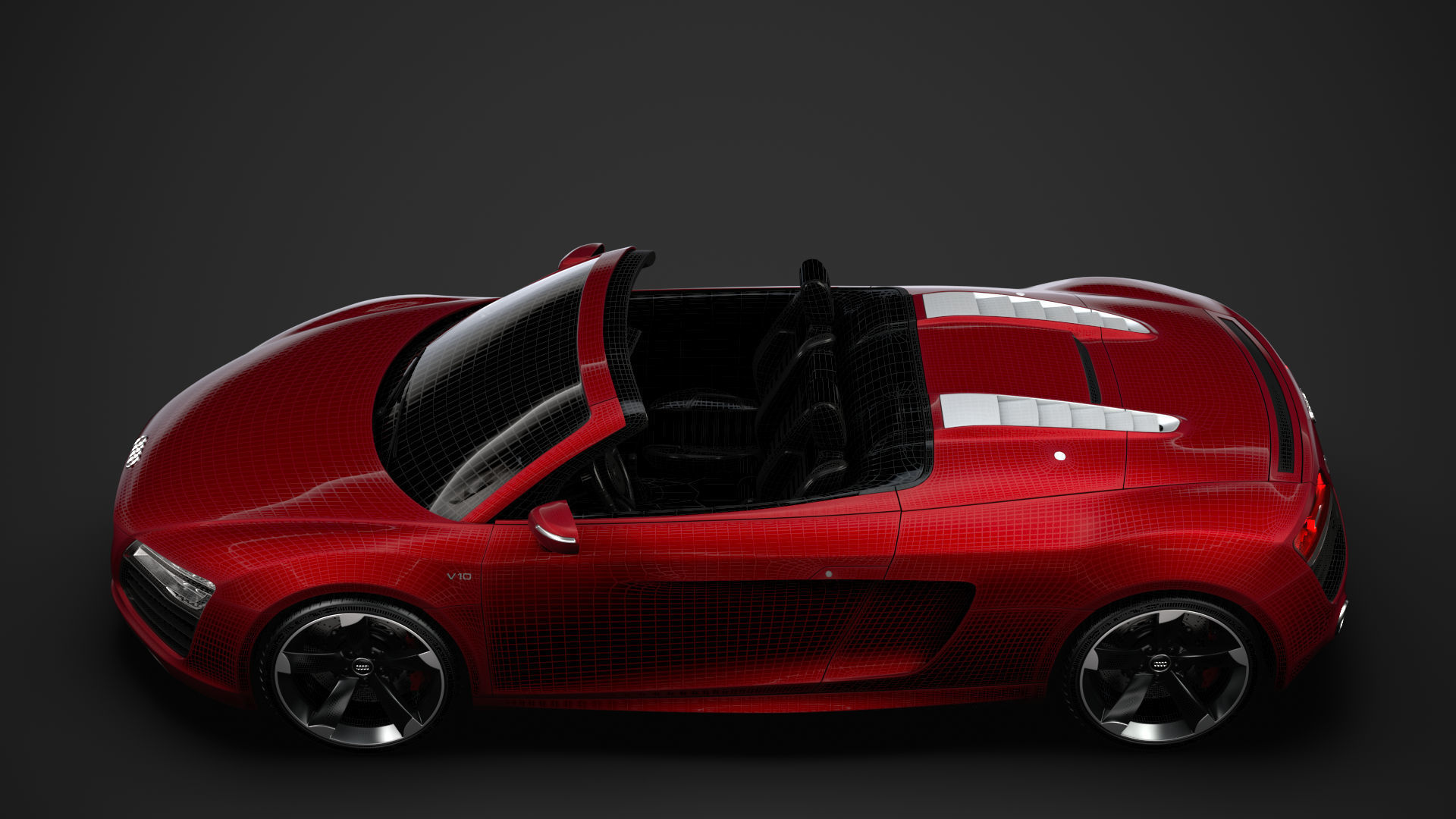 Audi R8 V10 Spyder 2016 3D model_32