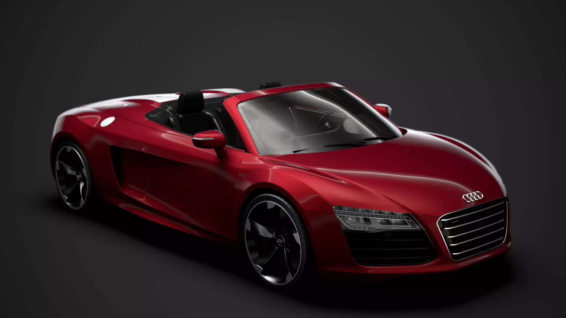 Audi R8 V10 Spyder 2016 3D model_0
