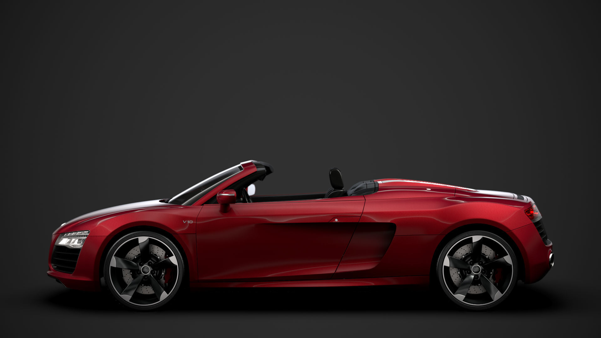 Audi R8 V10 Spyder 2016 3D model_5