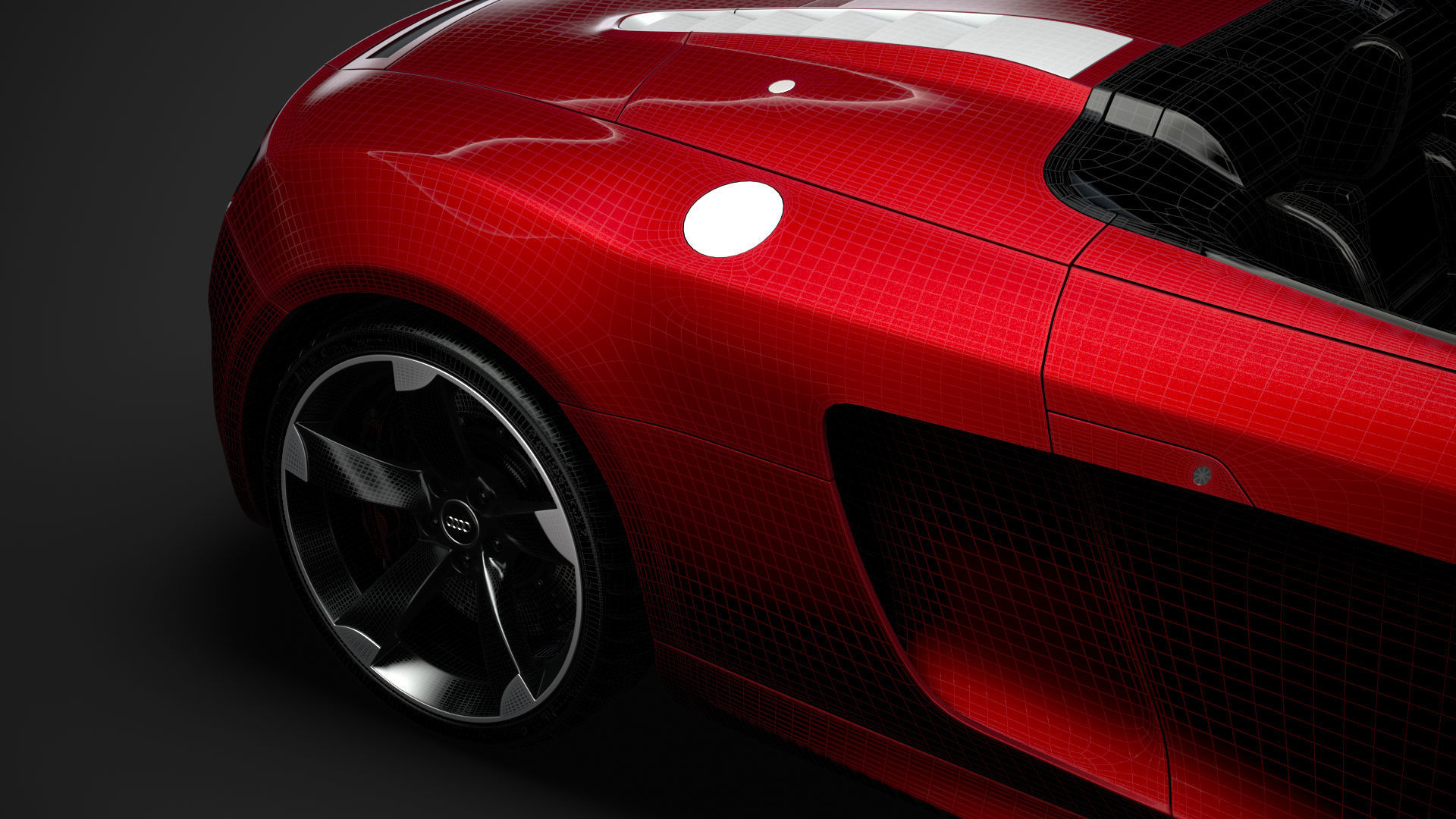 Audi R8 V10 Spyder 2016 3D model_39