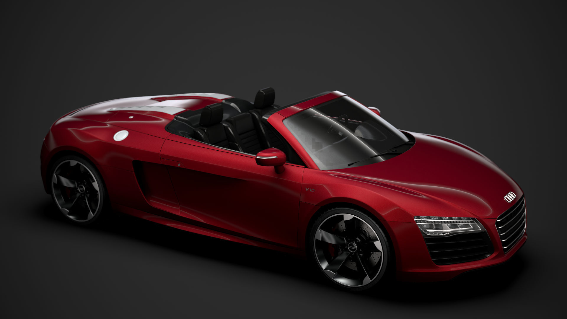 Audi R8 V10 Spyder 2016 3D model_12