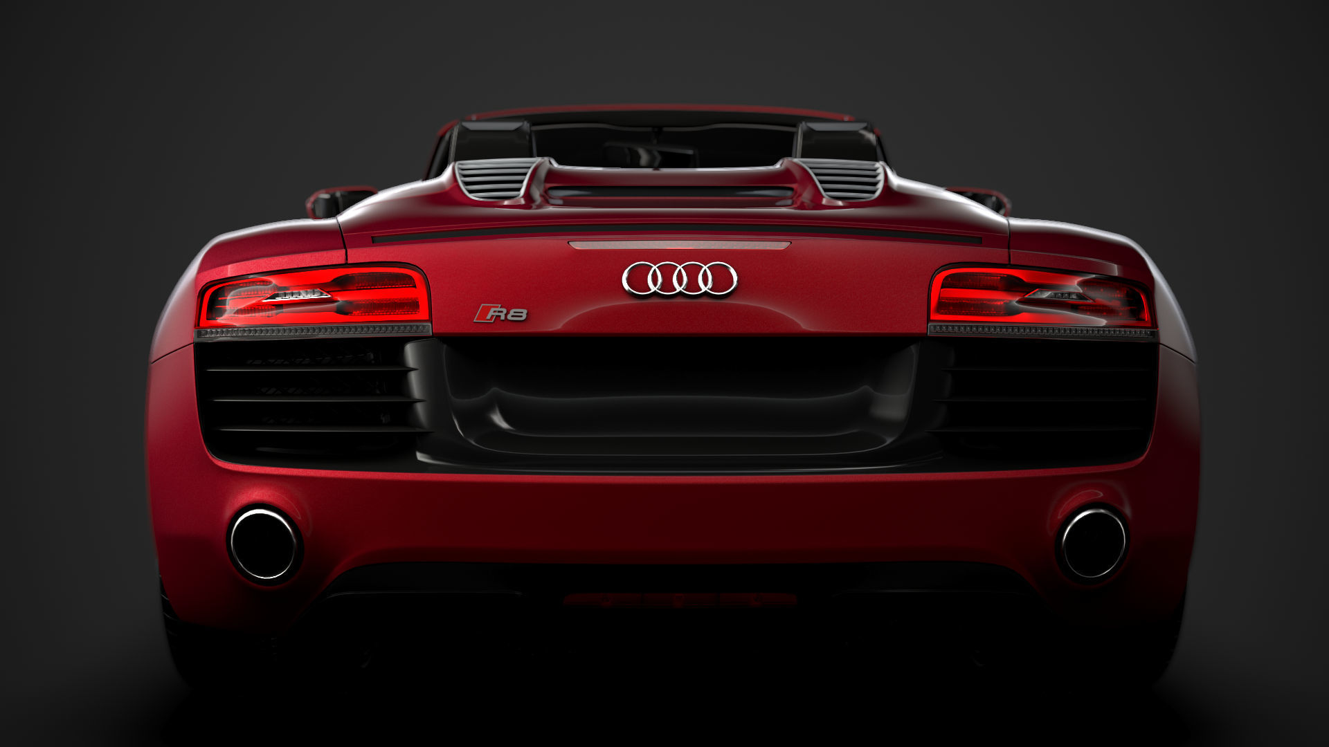 Audi R8 V10 Spyder 2016 3D model_13
