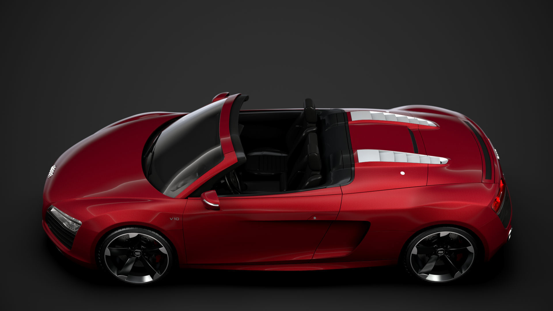 Audi R8 V10 Spyder 2016 3D model_4