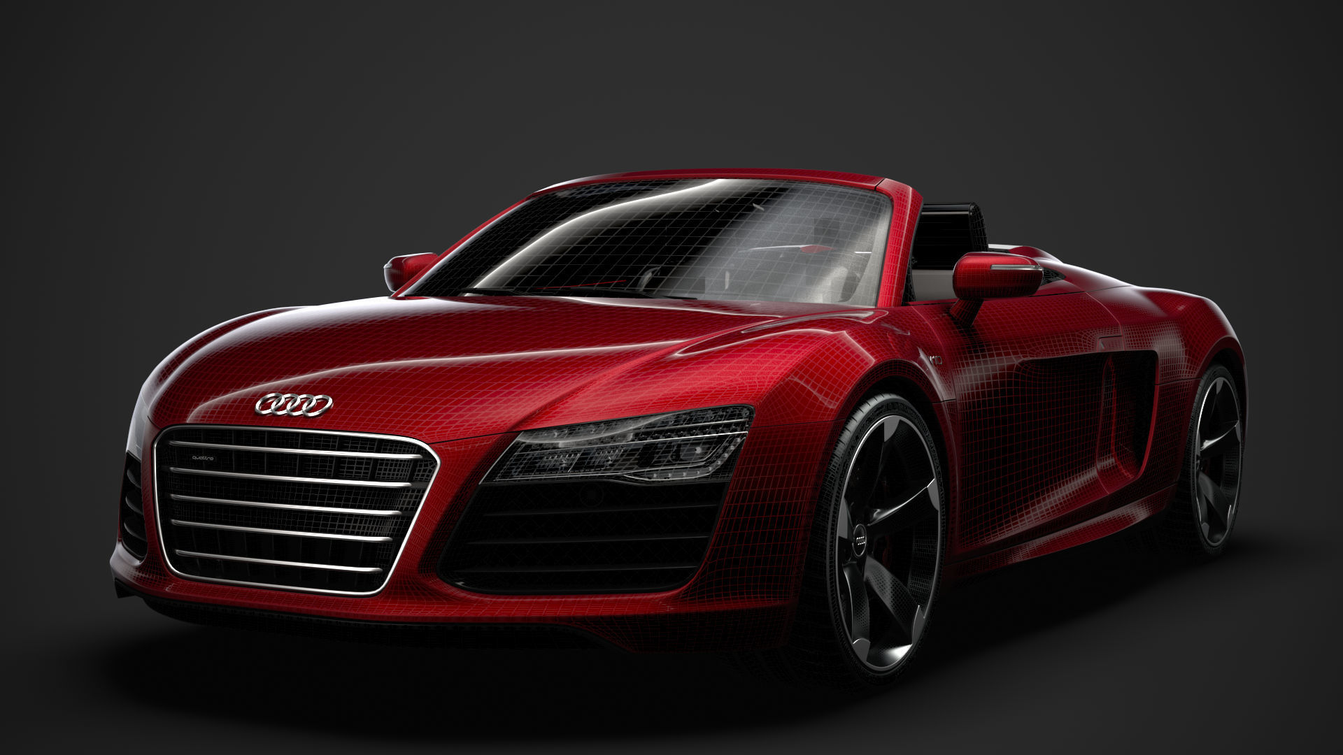 Audi R8 V10 Spyder 2016 3D model_36