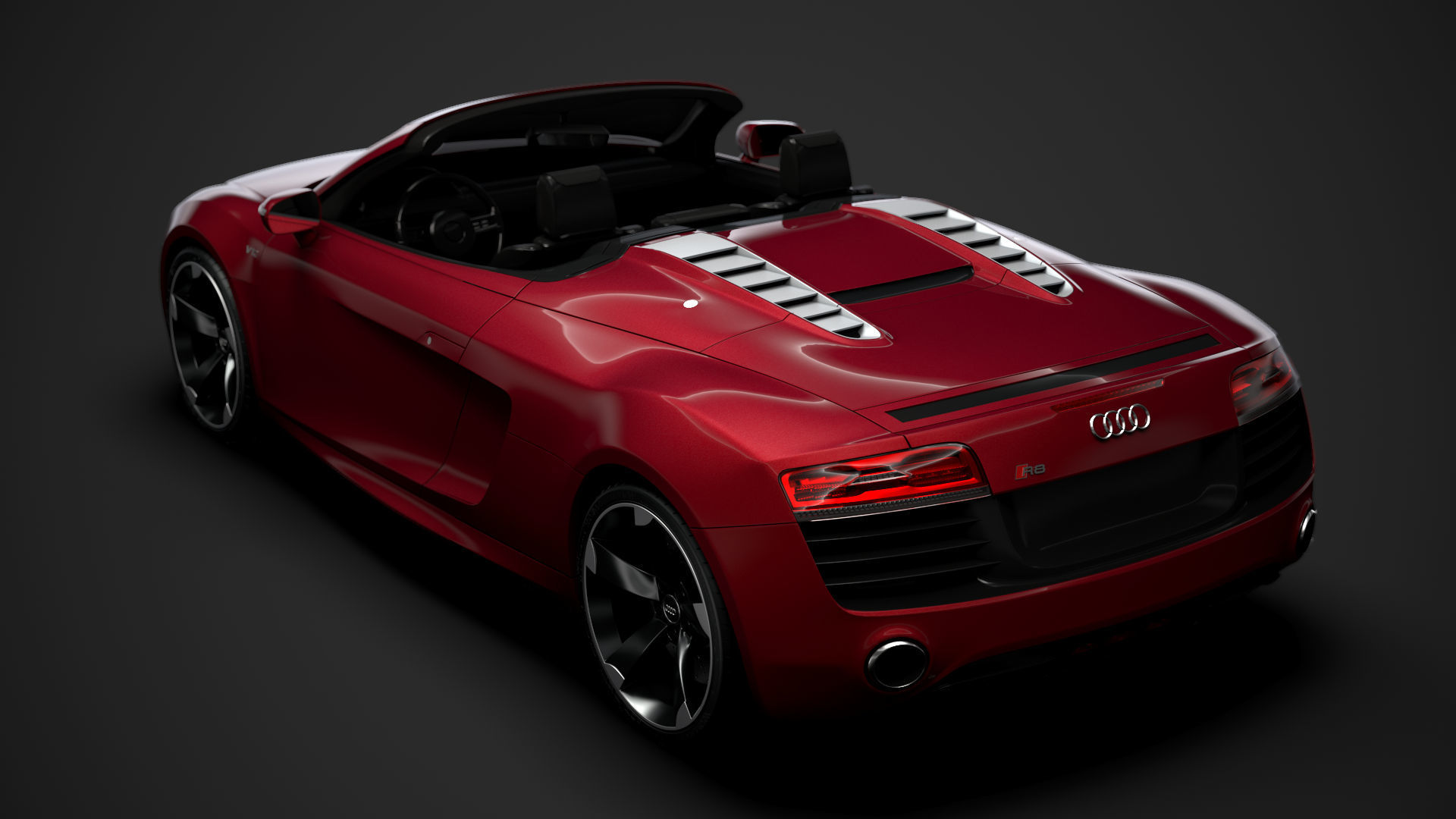Audi R8 V10 Spyder 2016 3D model_3