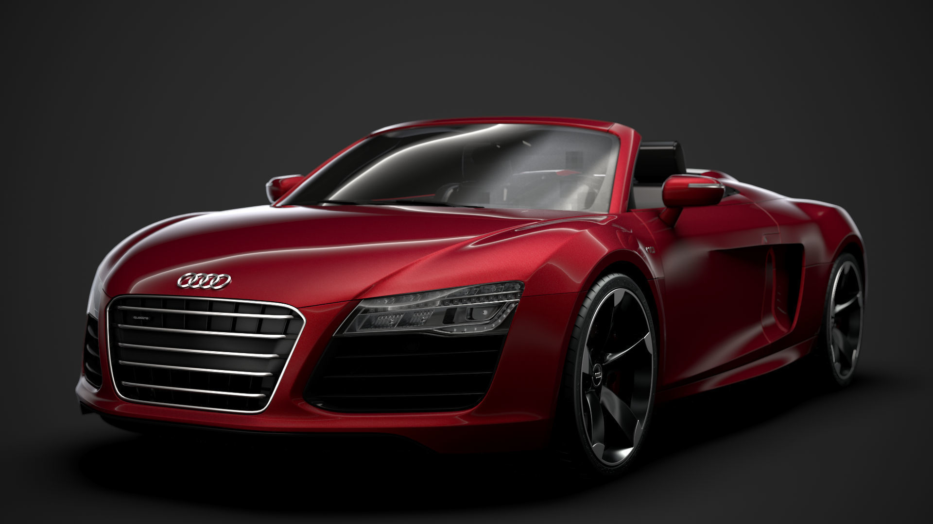 Audi R8 V10 Spyder 2016 3D model_8
