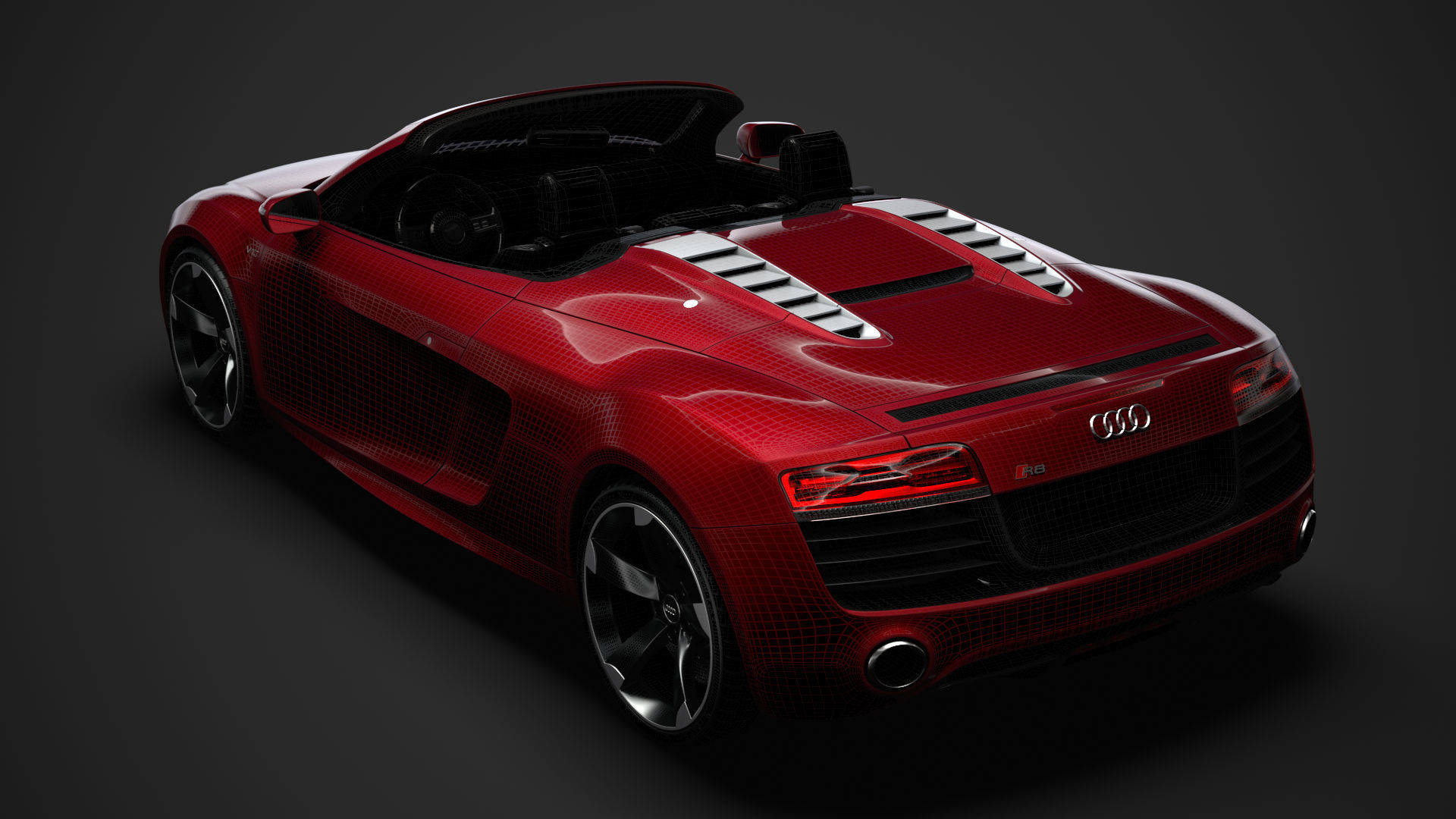 Audi R8 V10 Spyder 2016 3D model_31
