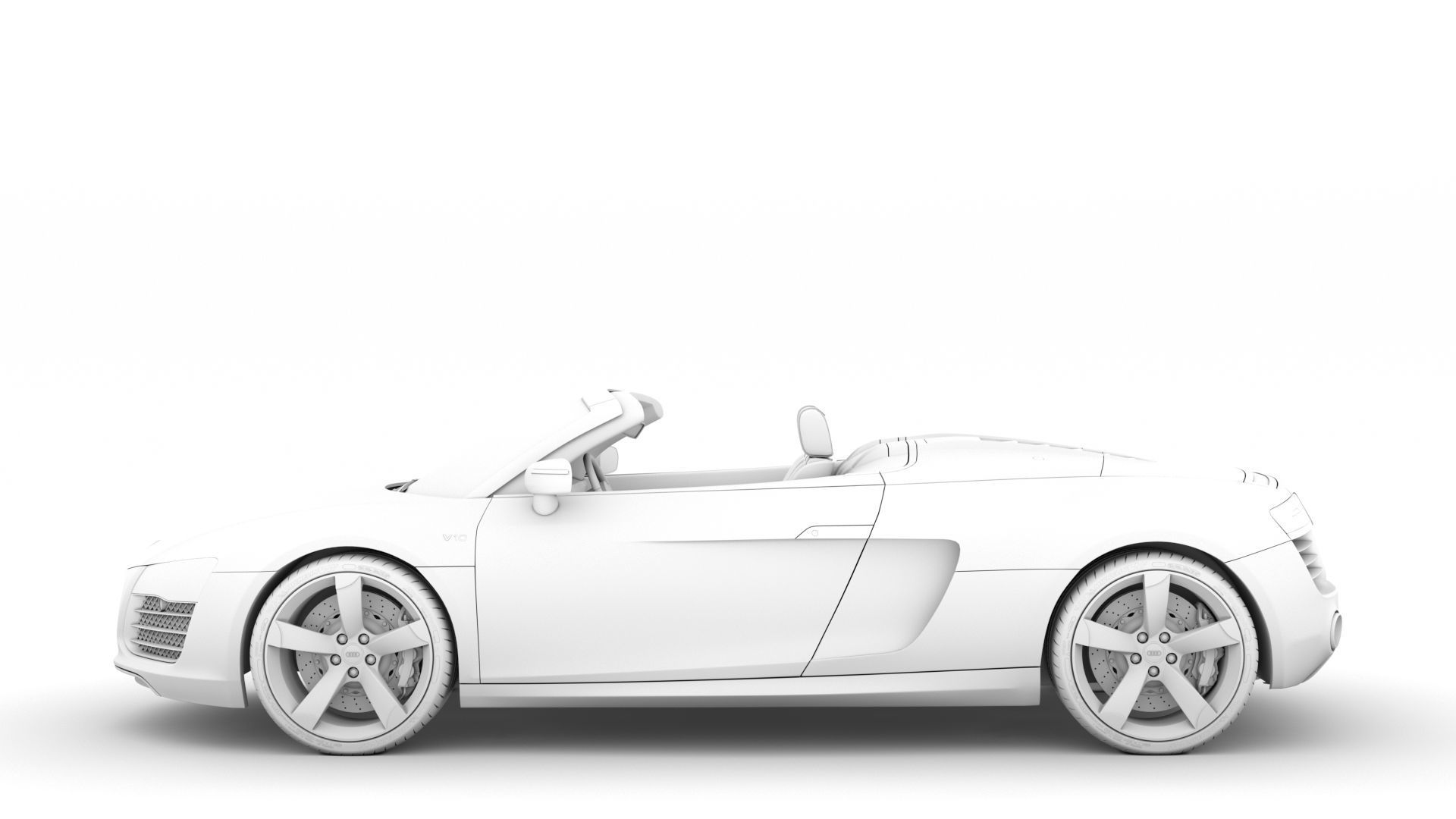 Audi R8 V10 Spyder 2016 3D model_19
