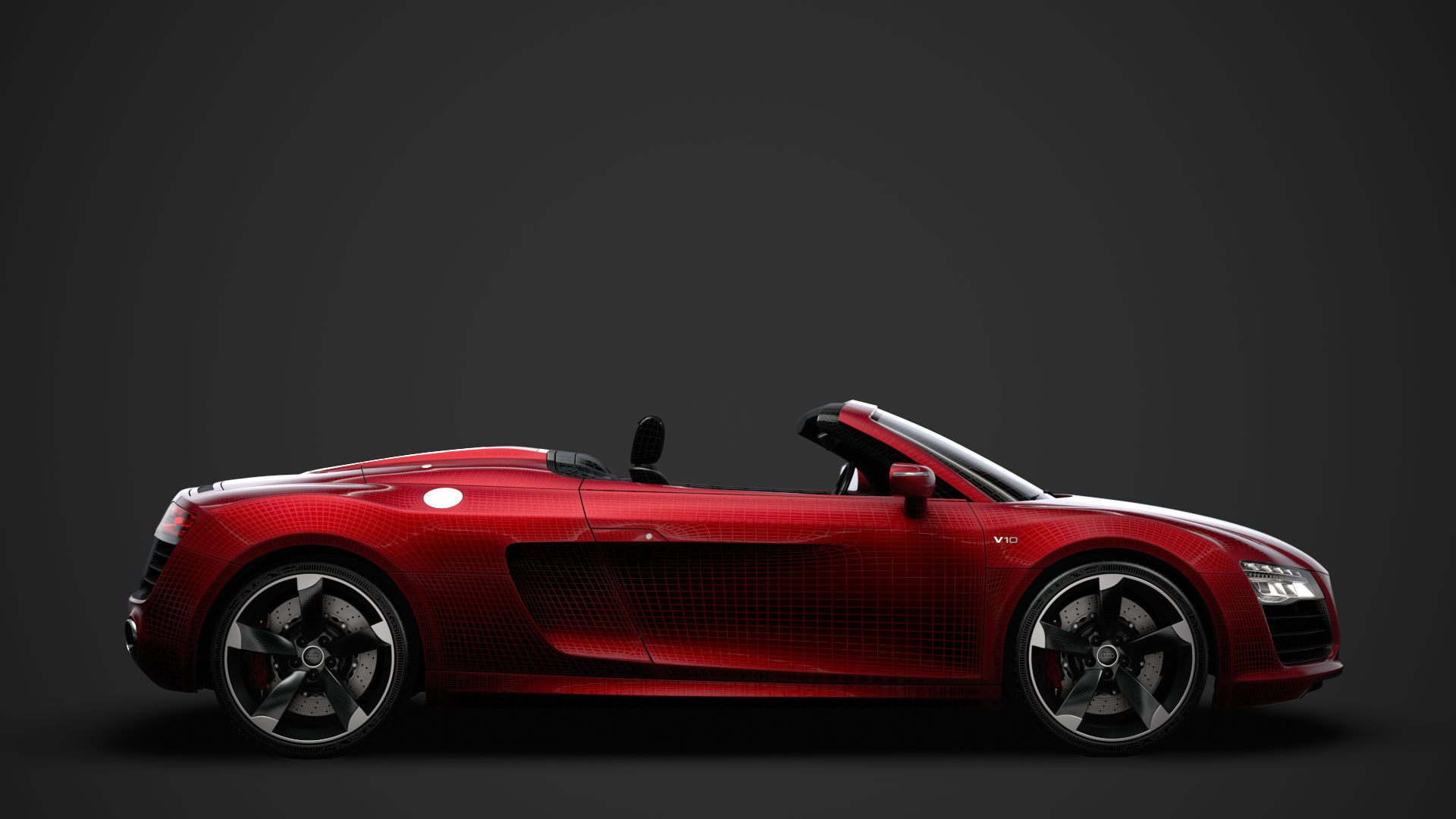 Audi R8 V10 Spyder 2016 3D model_29