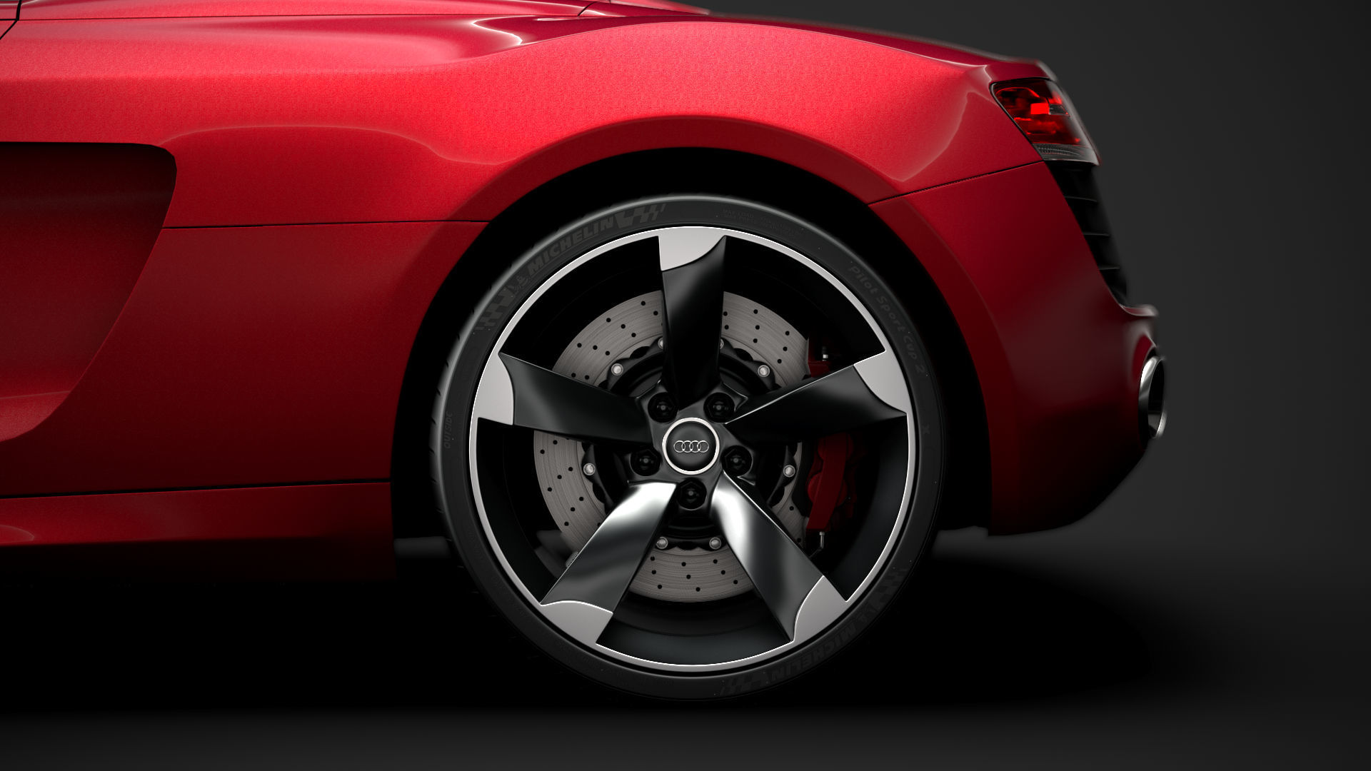 Audi R8 V10 Spyder 2016 3D model_7