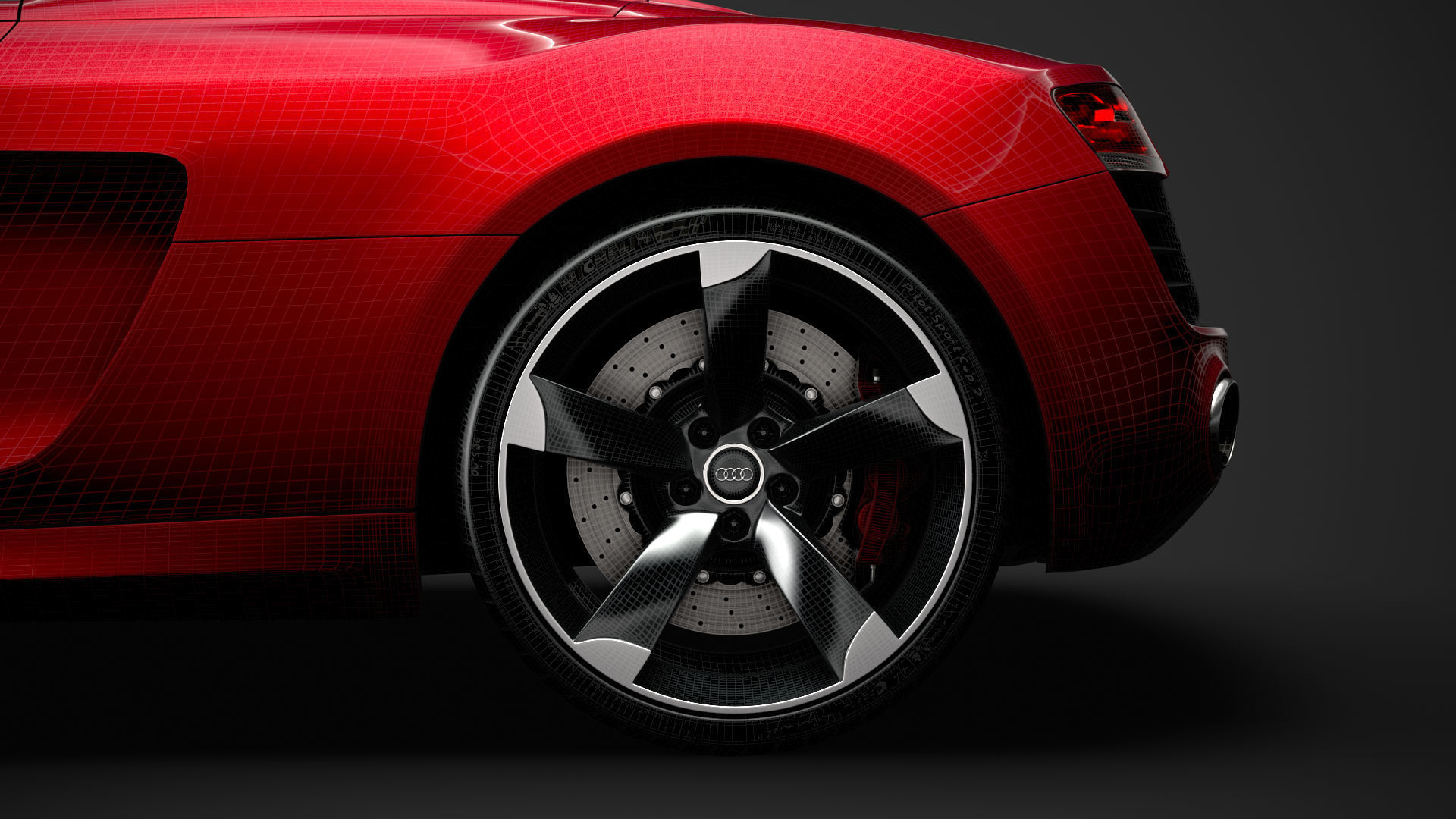 Audi R8 V10 Spyder 2016 3D model_35