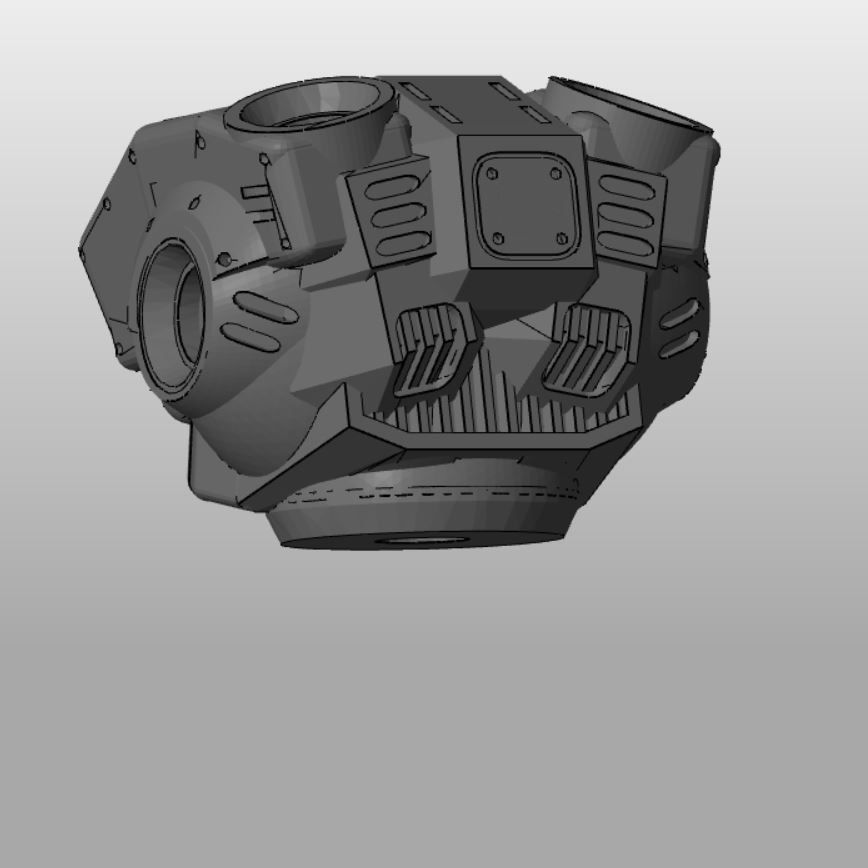 CHIBI-TECH SD - HALBERD CORE 3D print model_1