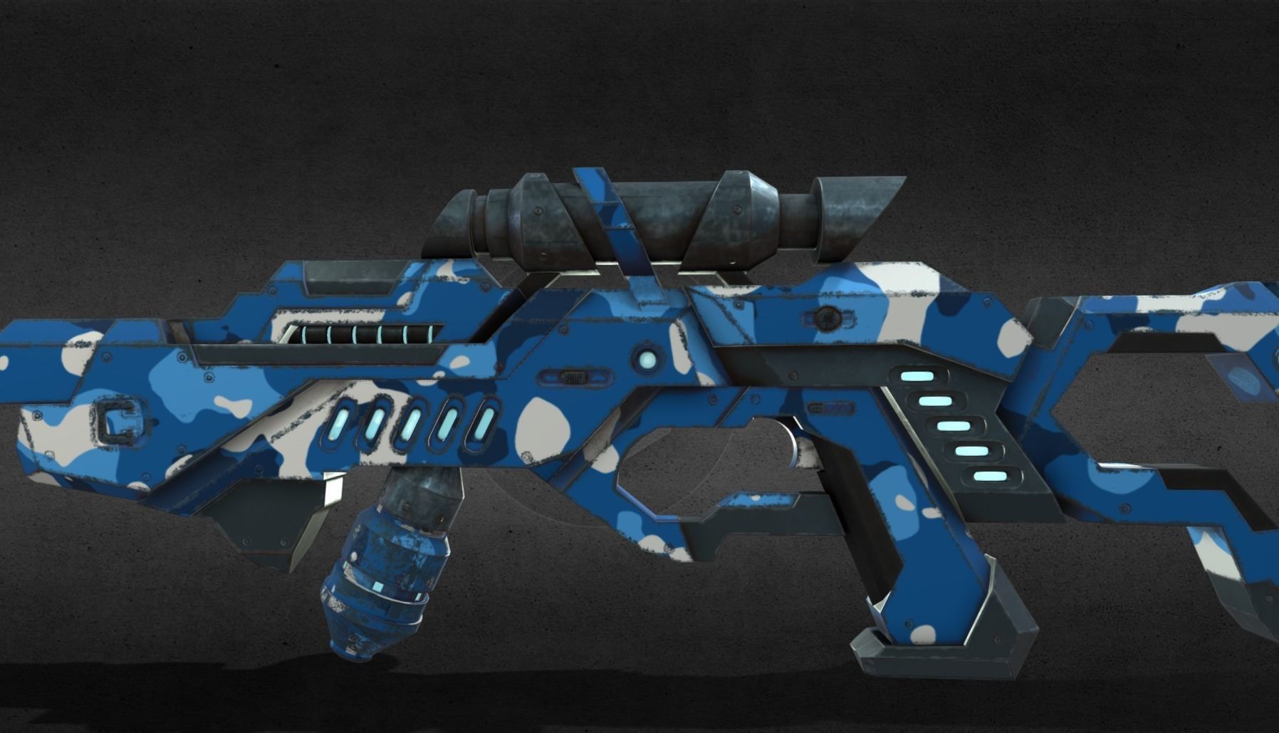 Science Fiction Rifle Model 3D model_8