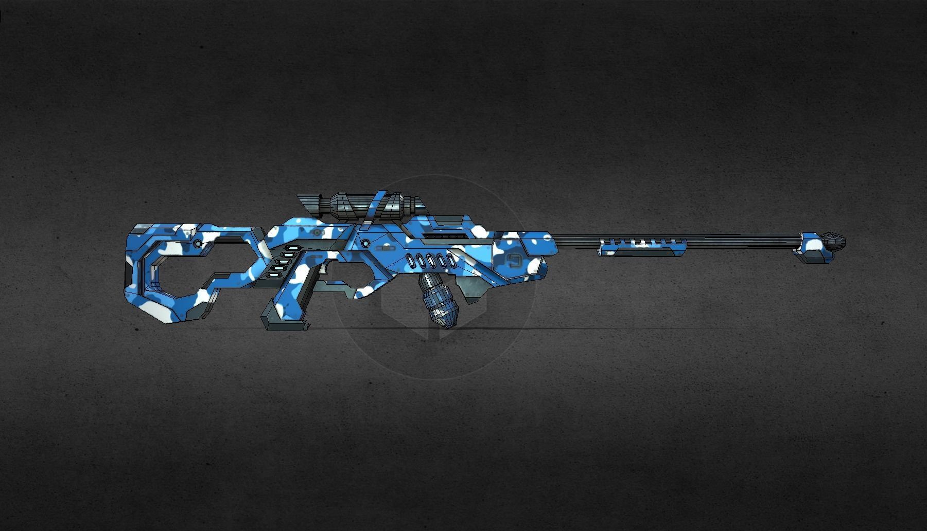 Science Fiction Rifle Model 3D model_10