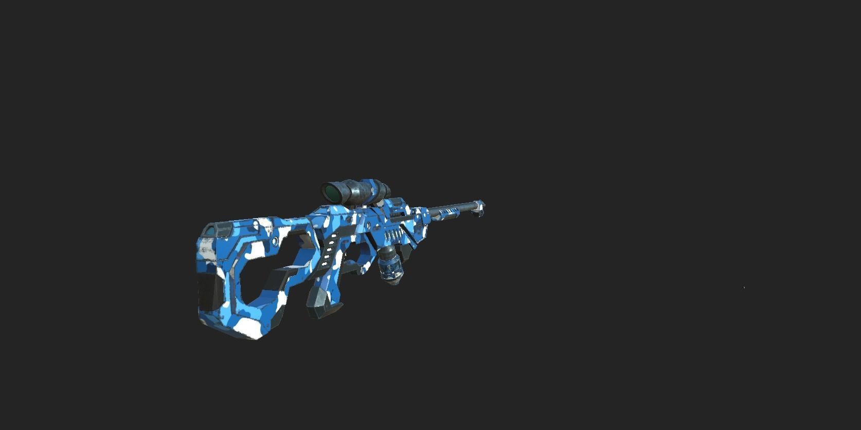 Science Fiction Rifle Model 3D model_2