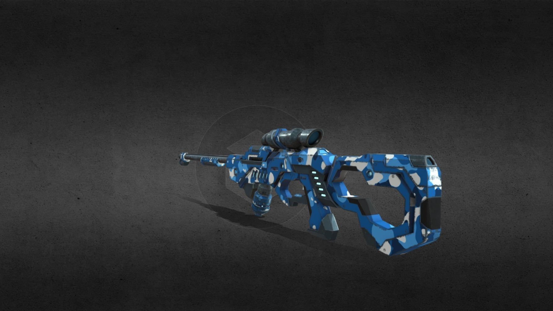 Science Fiction Rifle Model 3D model_6