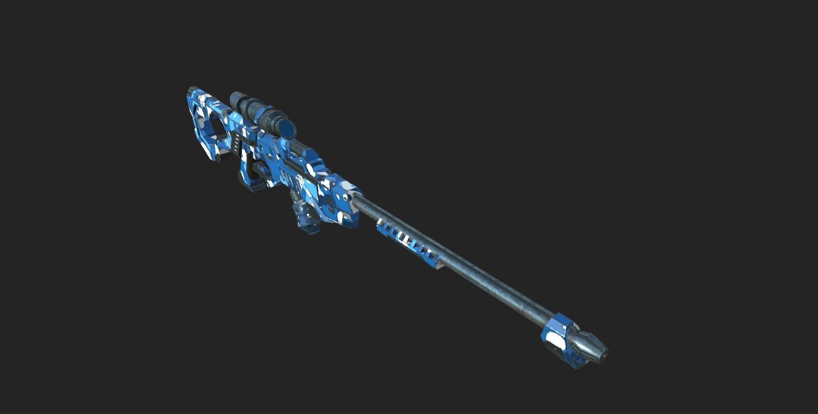 Science Fiction Rifle Model 3D model_3