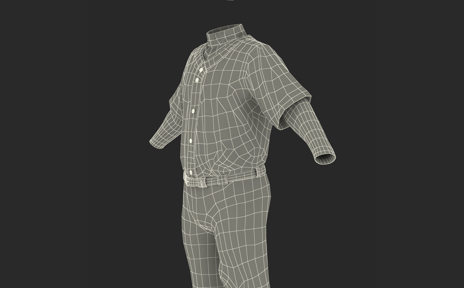 Baseball Player Outfit Twins 2 3D model_39