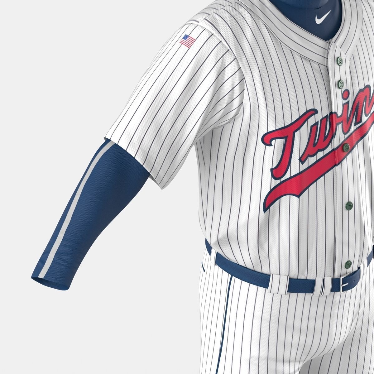 Baseball Player Outfit Twins 2 3D model_22