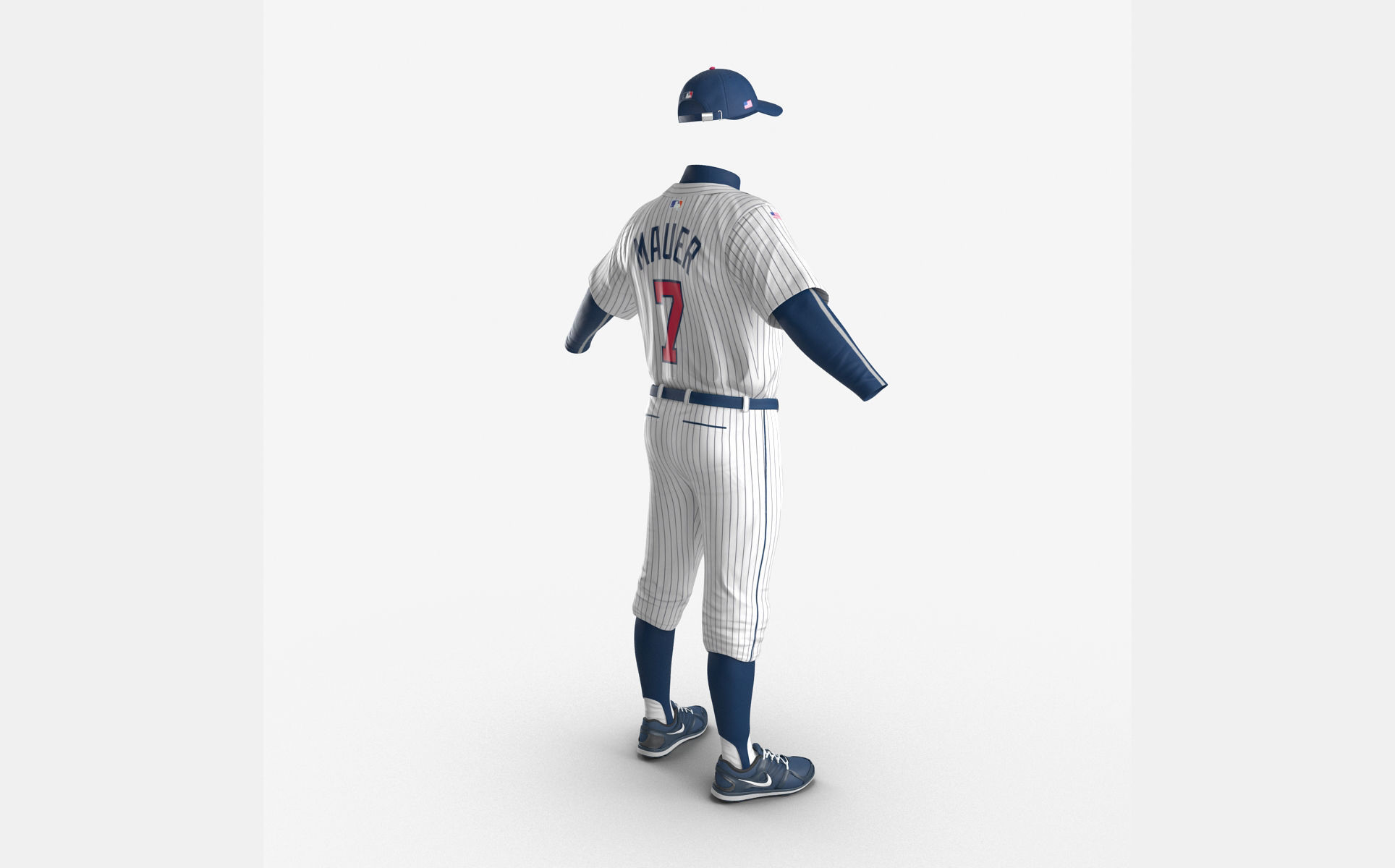 Baseball Player Outfit Twins 2 3D model_7