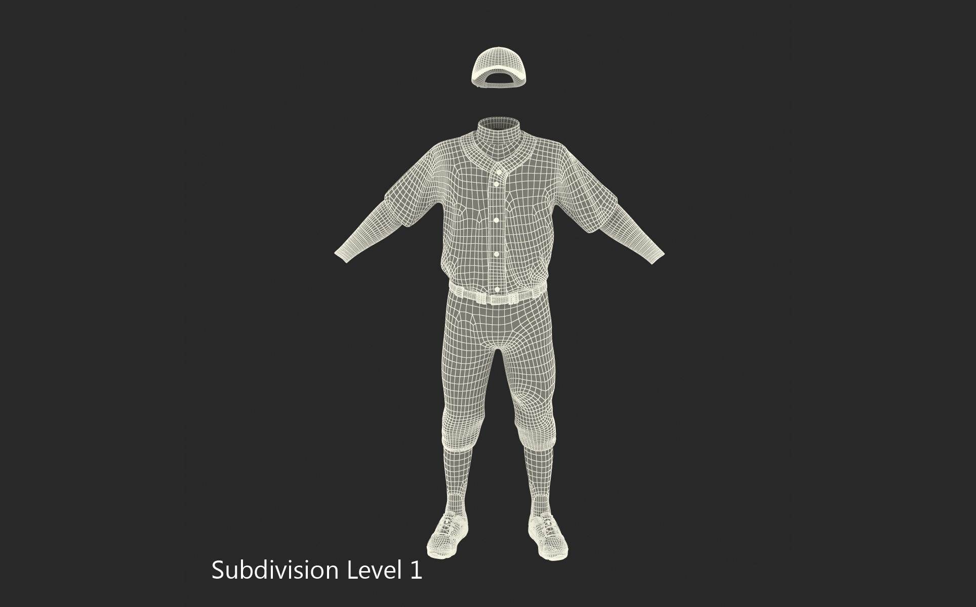 Baseball Player Outfit Twins 2 3D model_33