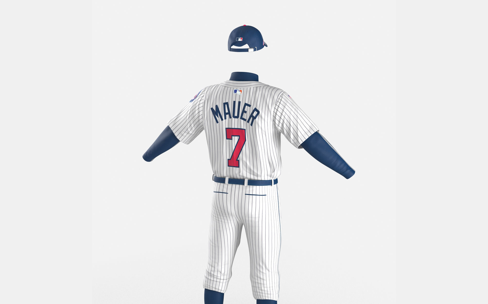 Baseball Player Outfit Twins 2 3D model_14