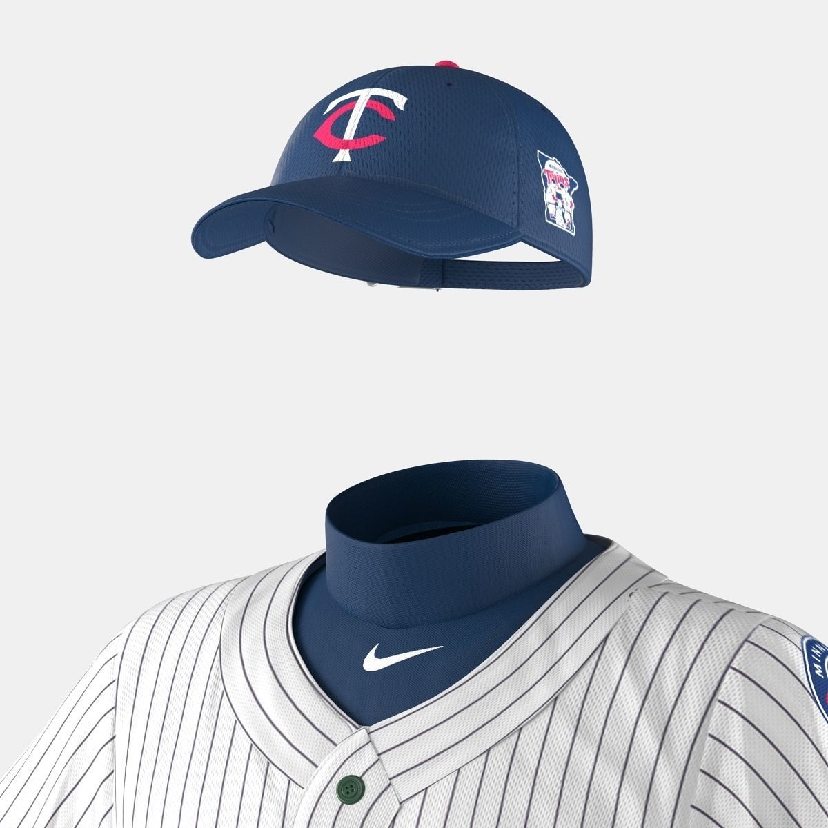 Baseball Player Outfit Twins 2 3D model_24