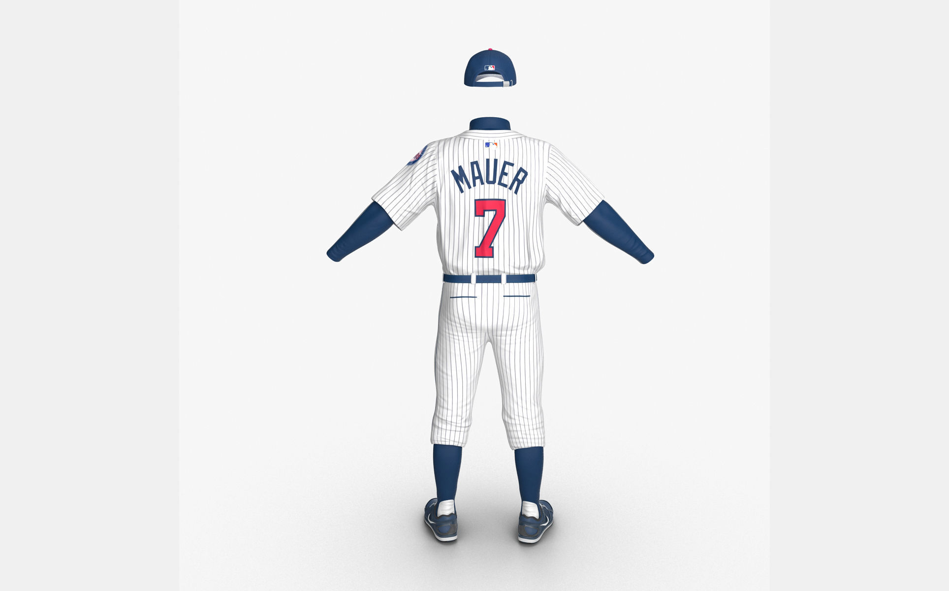 Baseball Player Outfit Twins 2 3D model_3