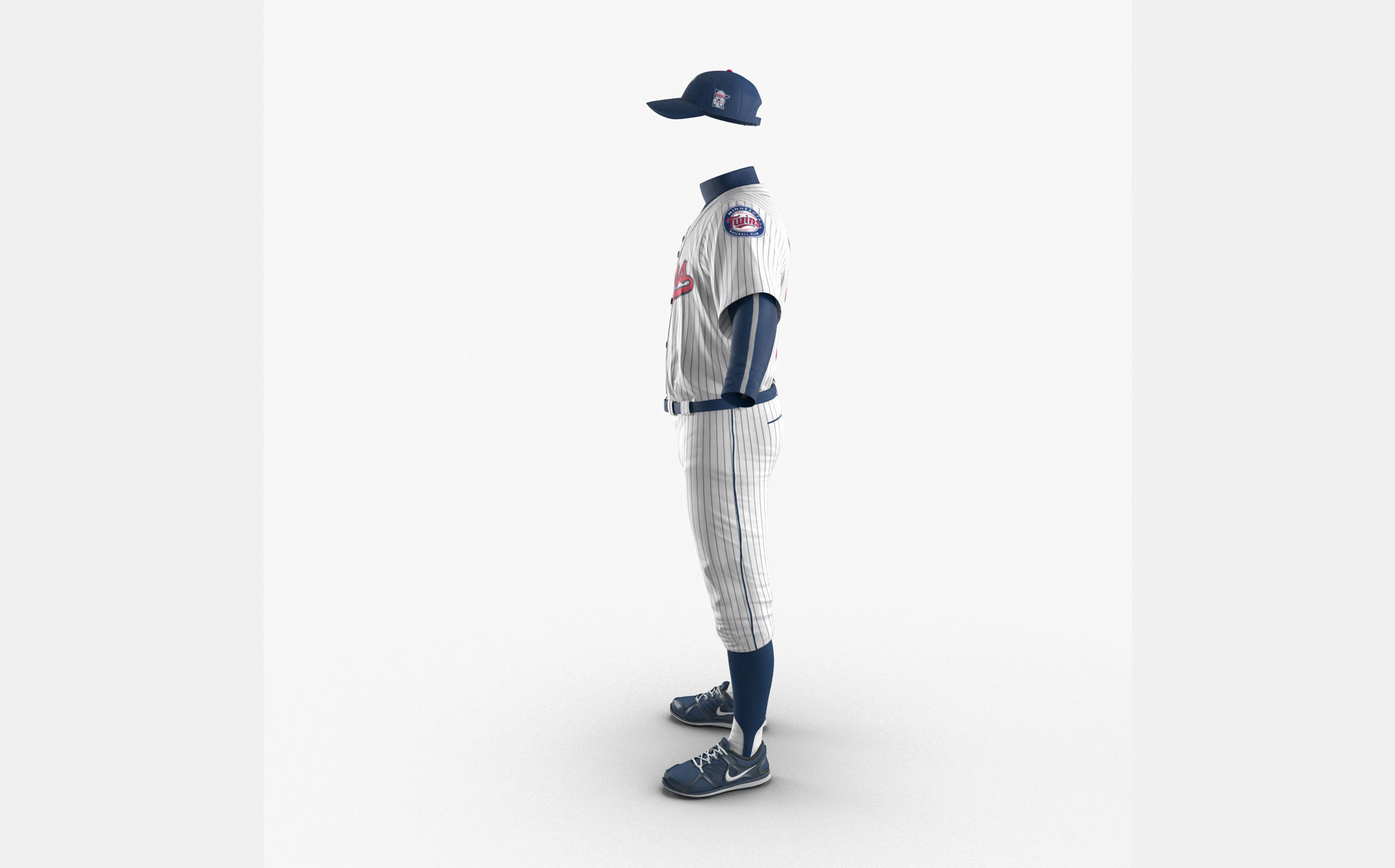 Baseball Player Outfit Twins 2 3D model_2