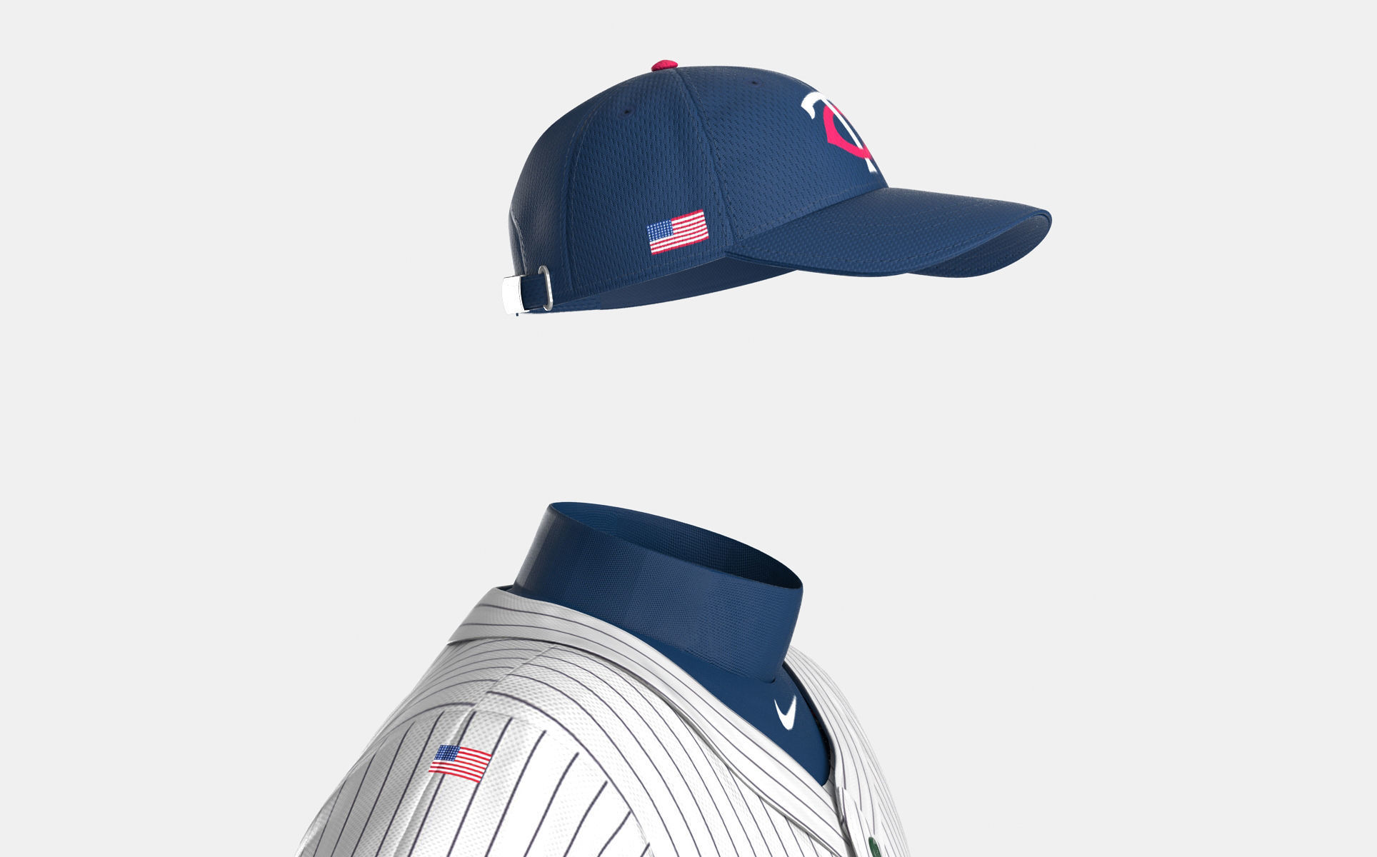 Baseball Player Outfit Twins 2 3D model_25