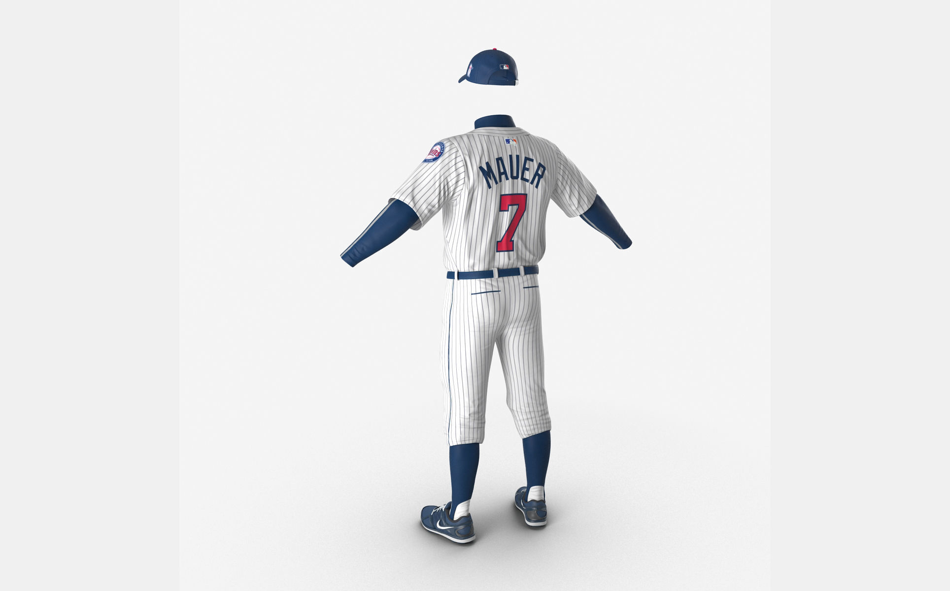 Baseball Player Outfit Twins 2 3D model_8