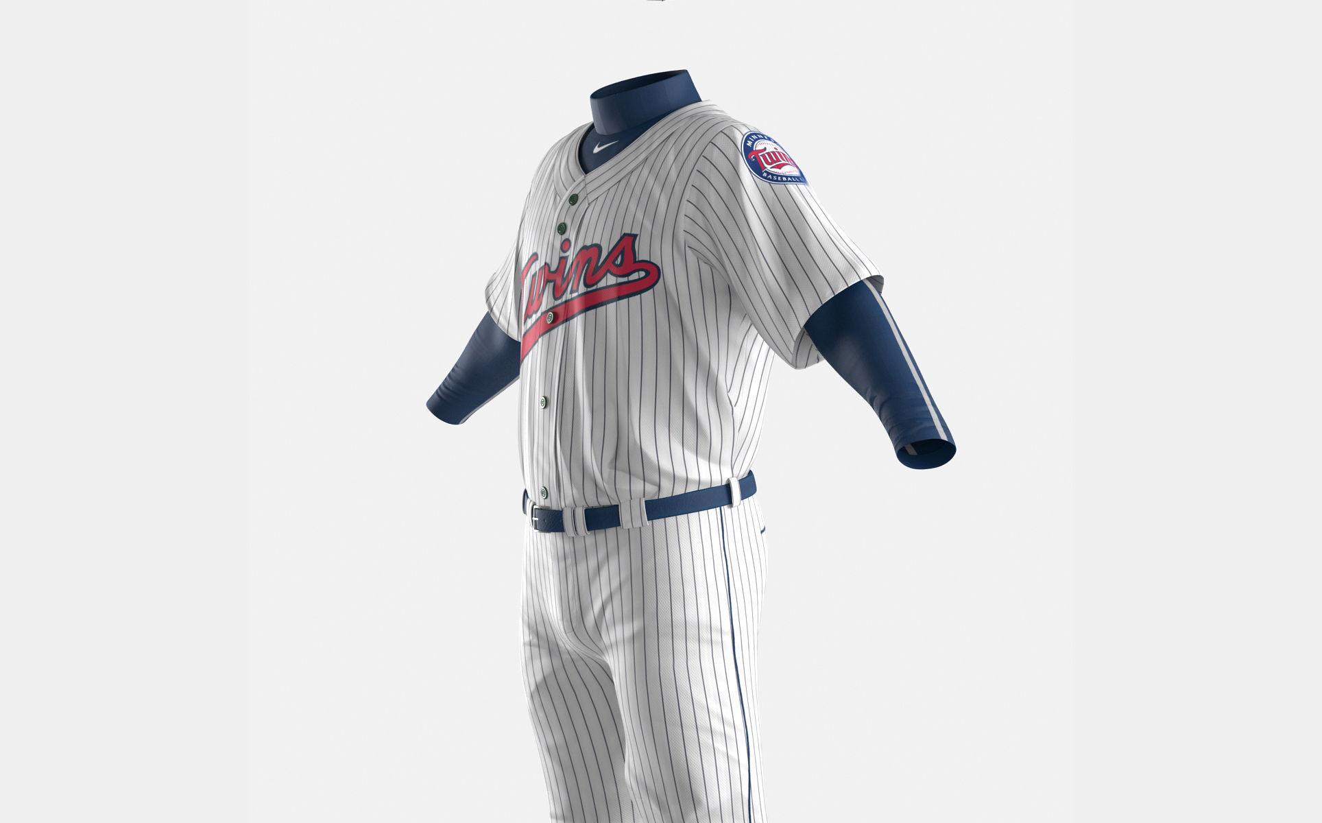 Baseball Player Outfit Twins 2 3D model_16