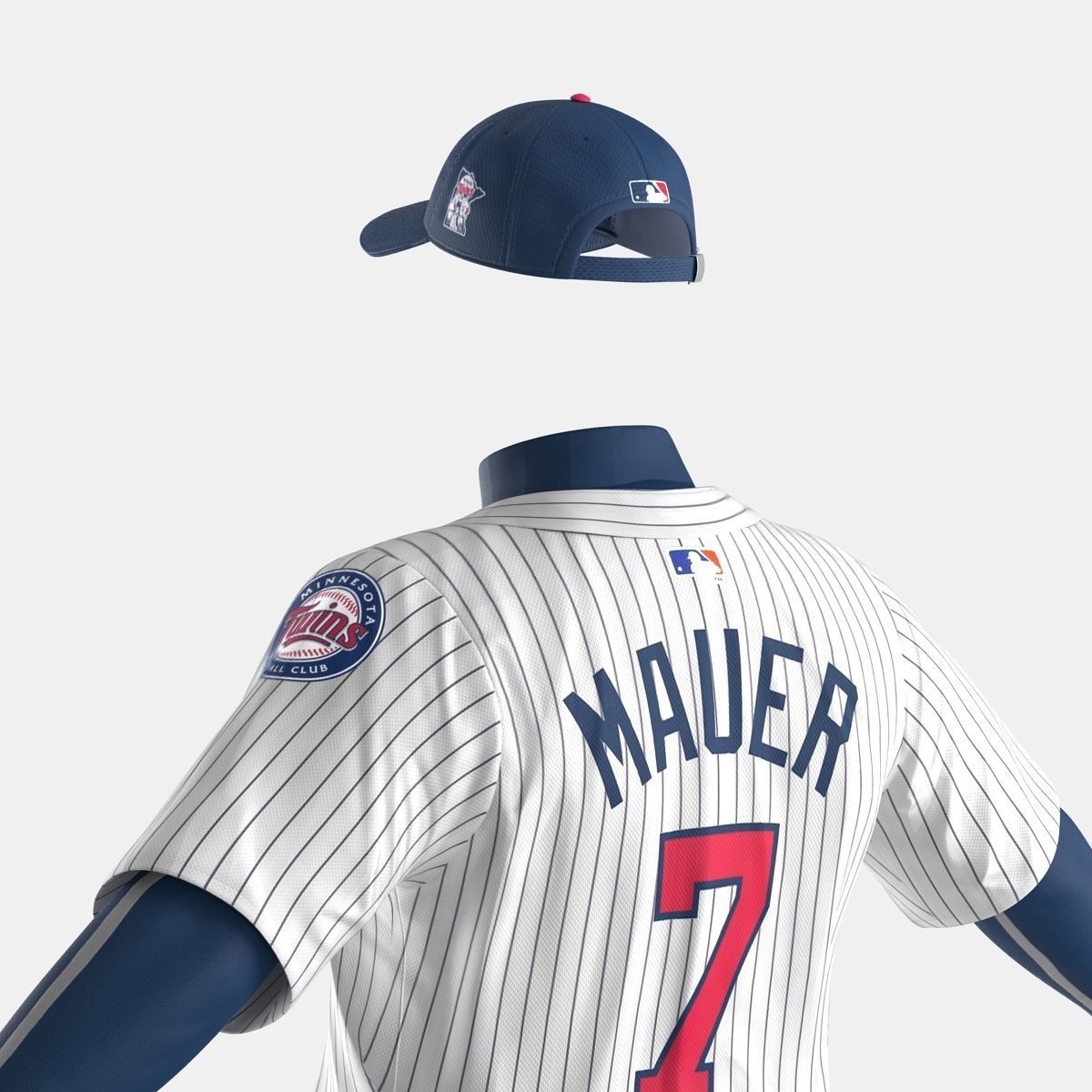 Baseball Player Outfit Twins 2 3D model_20