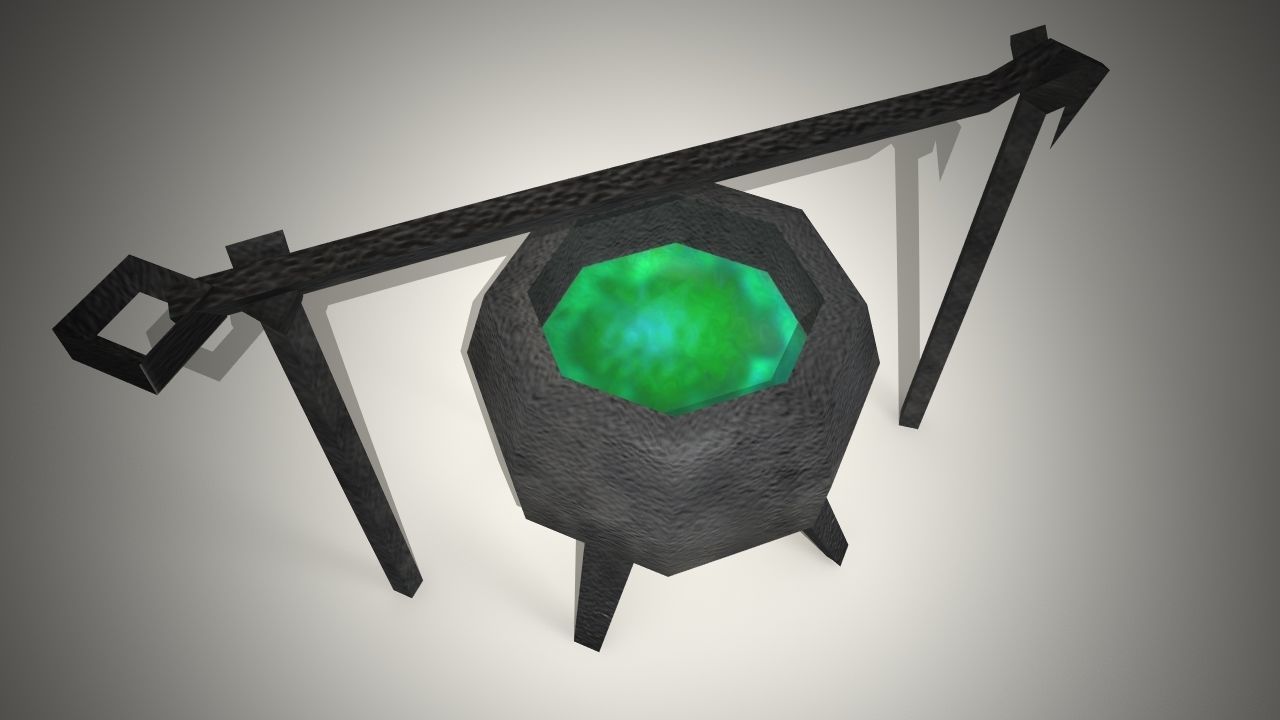 Chaudron 3D cauldron 3D model_3