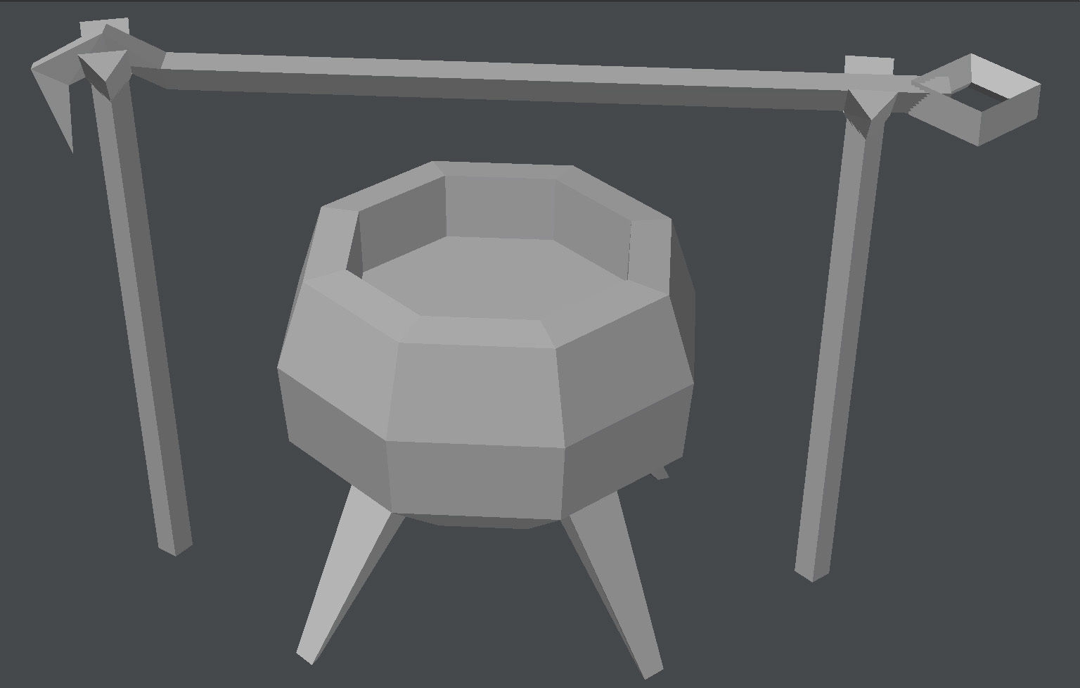 Chaudron 3D cauldron 3D model_1