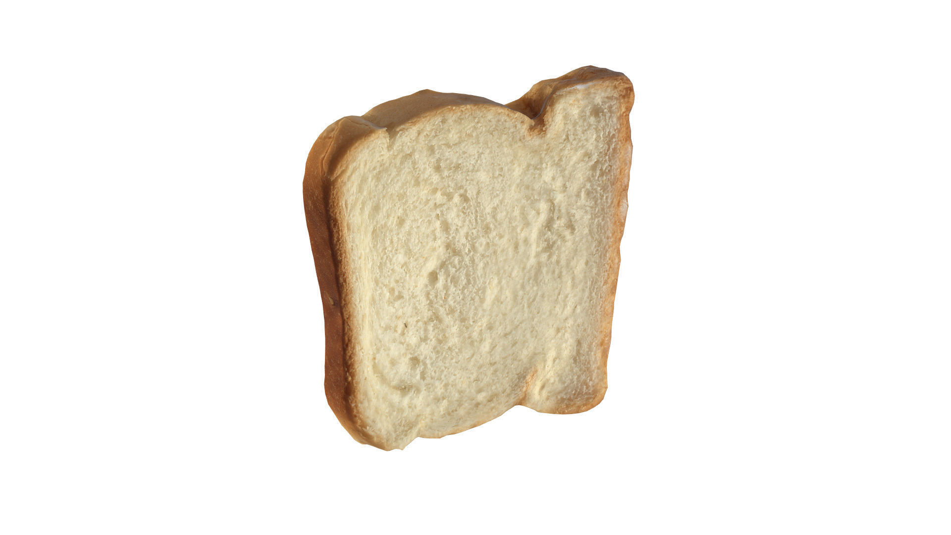 Photoscan Photogrammetry White Bread Slice Breakfast Food 4k Free 3D model_1
