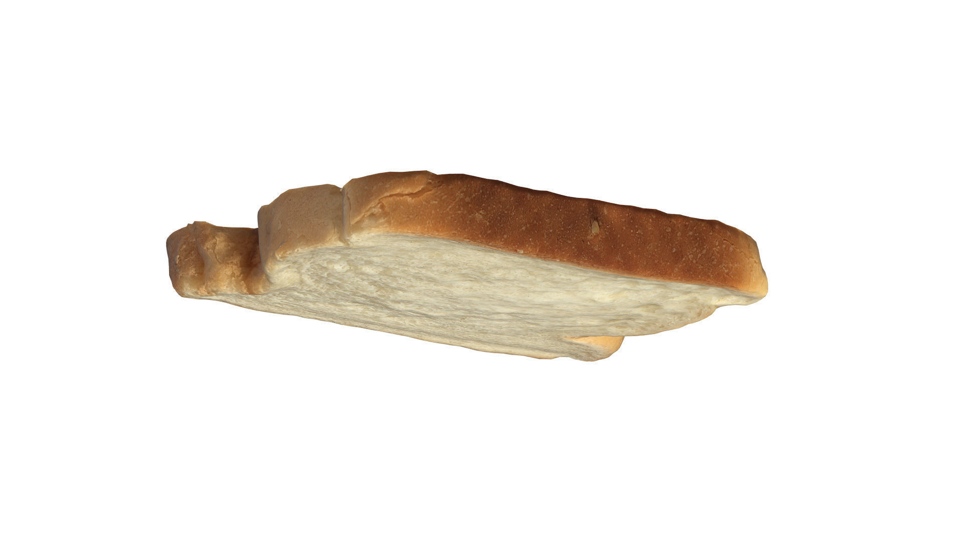 Photoscan Photogrammetry White Bread Slice Breakfast Food 4k Free 3D model_5