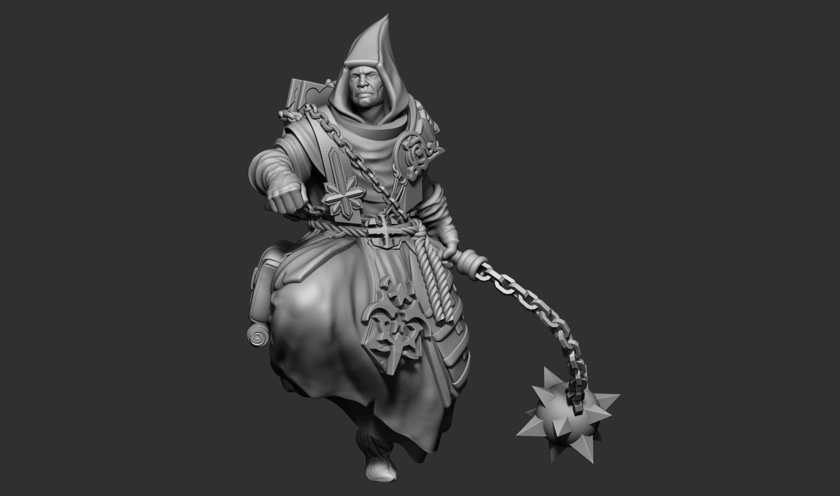 Heresylab Redeemers cultist 4 both Scifi and Fanatsy Version 3D print model_1