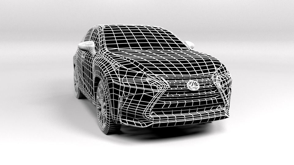 LEXUS NX LOWPOLY Low-poly 3D model_1