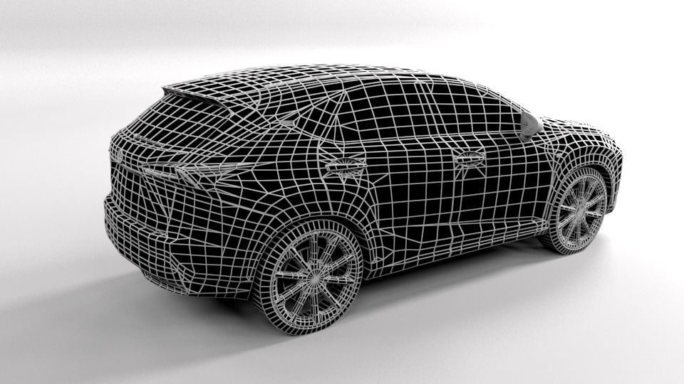 LEXUS NX LOWPOLY Low-poly 3D model_5