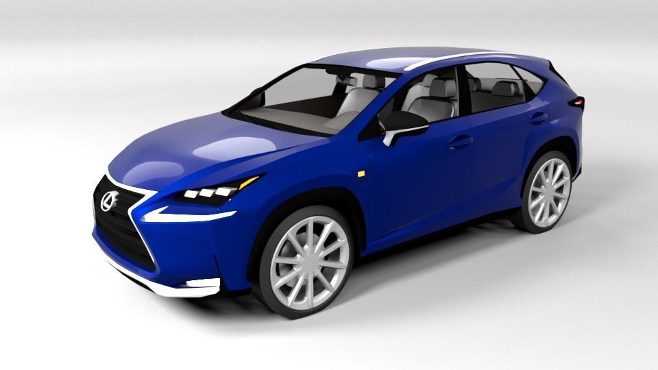 LEXUS NX LOWPOLY Low-poly 3D model_6