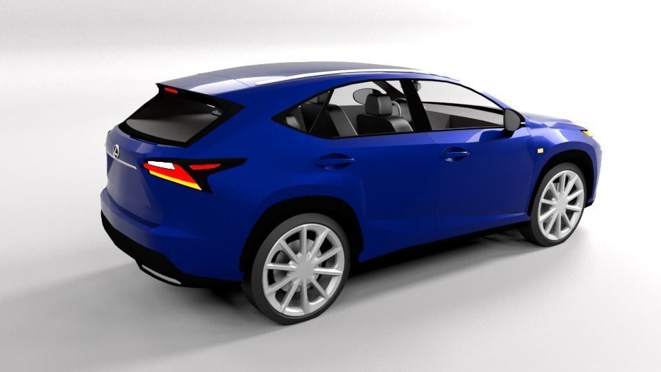 LEXUS NX LOWPOLY Low-poly 3D model_4