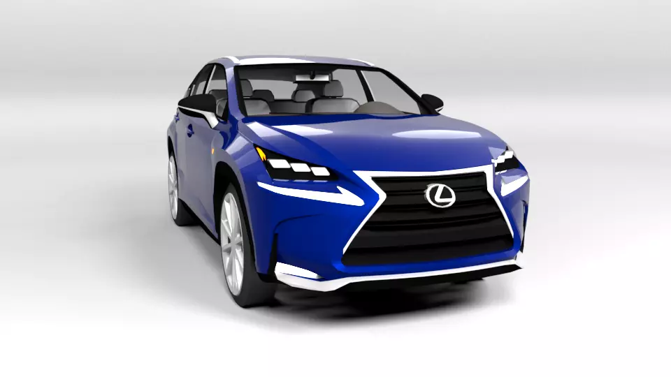 LEXUS NX LOWPOLY Low-poly 3D model_0
