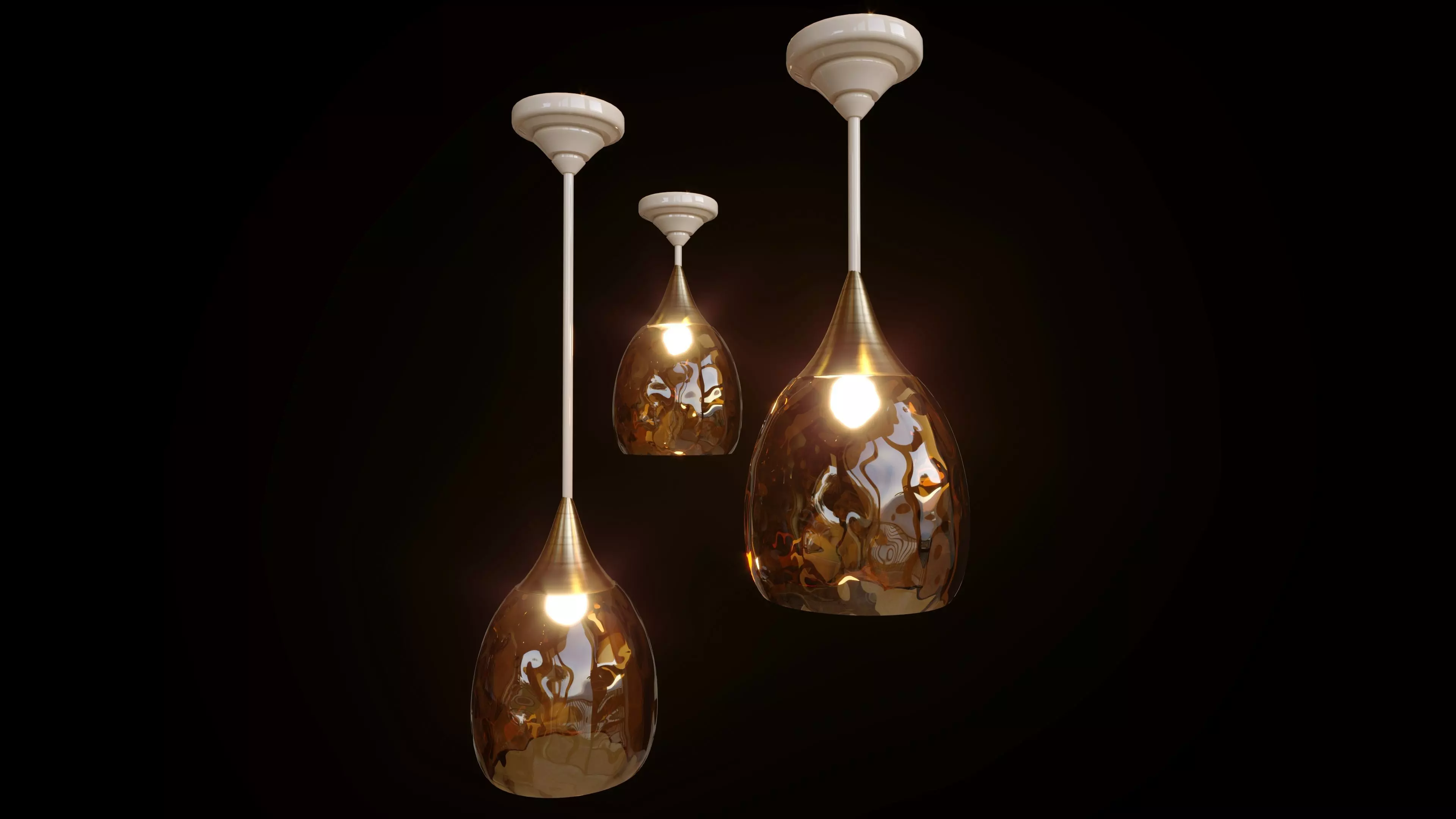 Vintage Ceiling Lamps 3D model