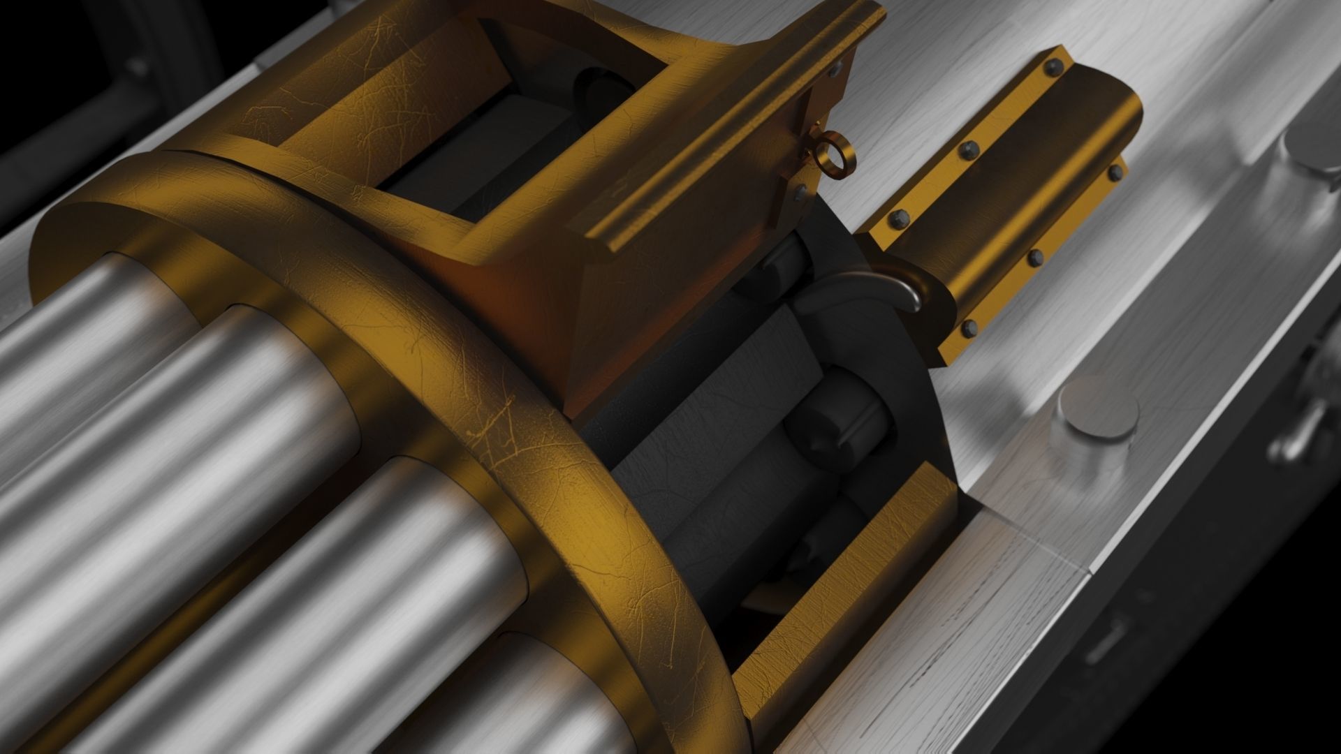 Gatling Gun 3D model_4