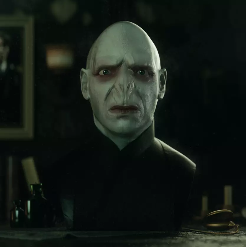 Voldemort Realistic Model bust of man 3D model_0